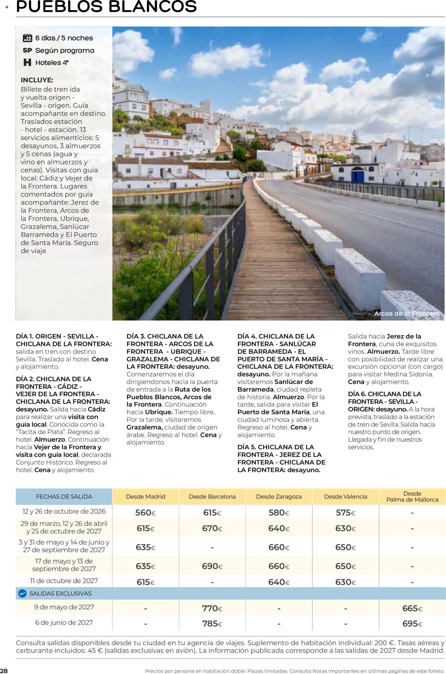 Viajes El Corte Inglés folleto Destinos Otoño y Primavera
