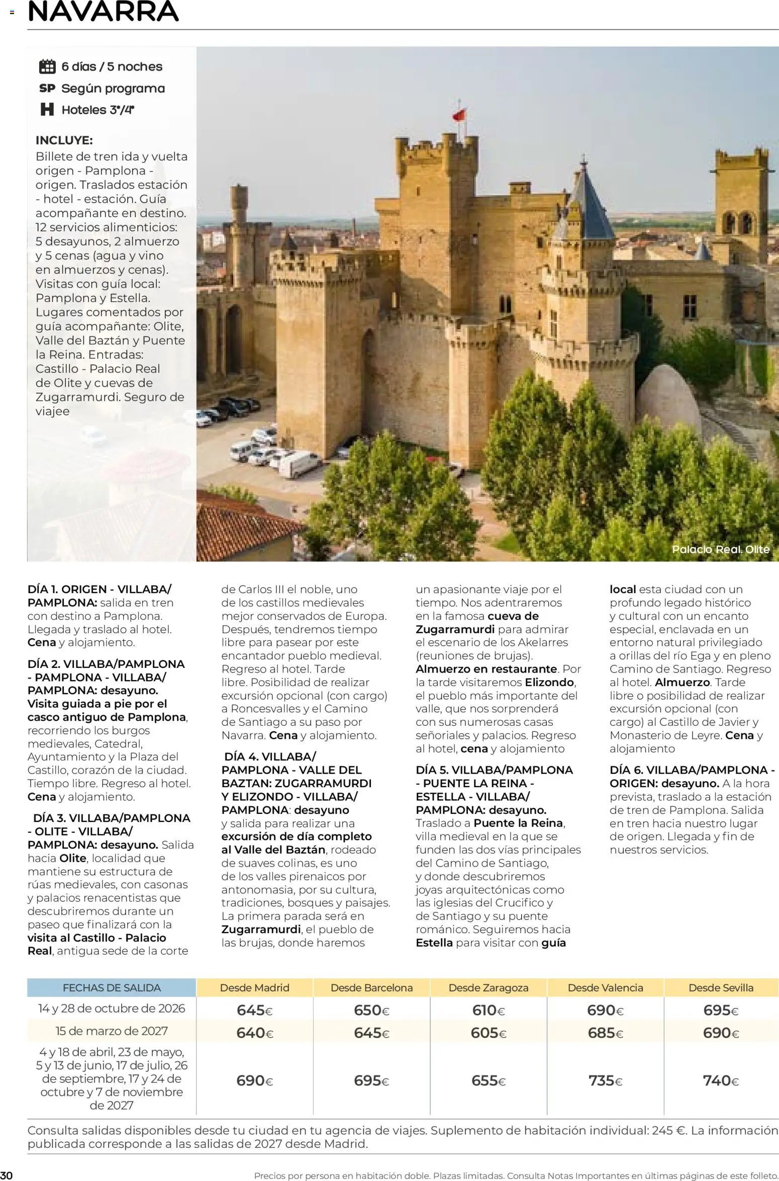 Viajes El Corte Inglés folleto Destinos Otoño y Primavera