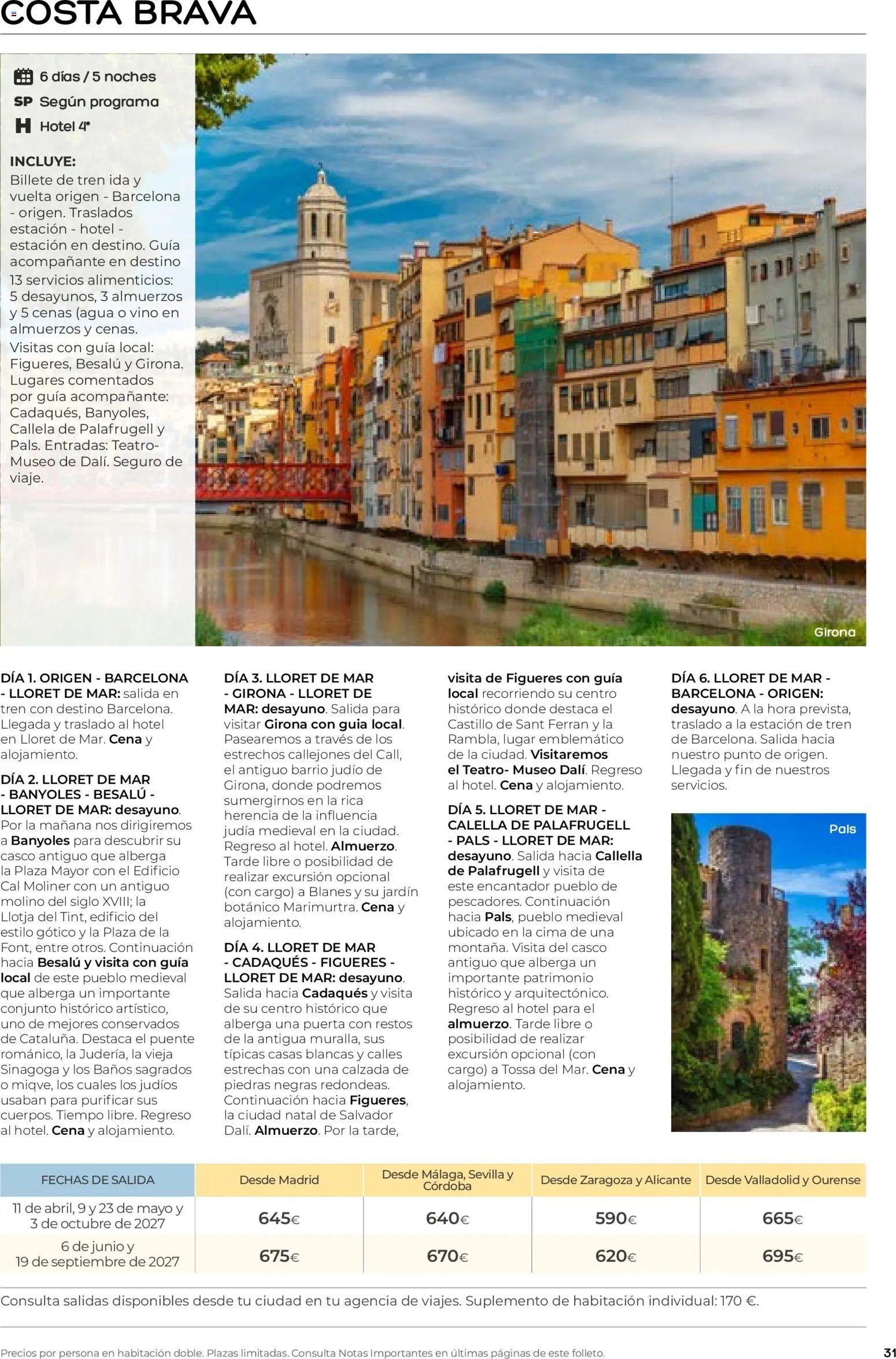 Viajes El Corte Inglés folleto Destinos Otoño y Primavera