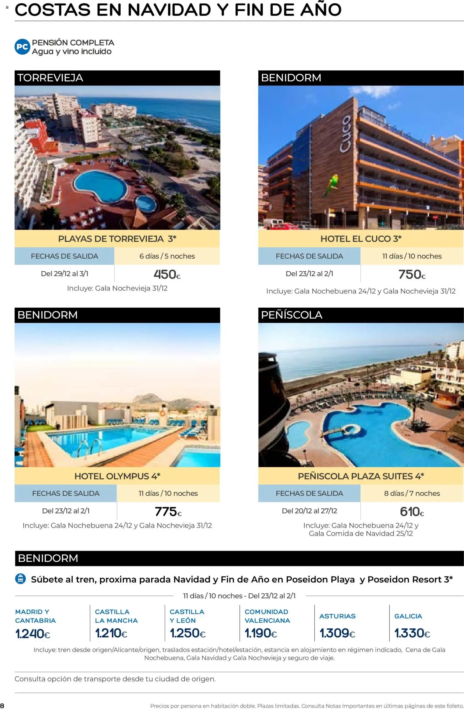 Viajes El Corte Inglés folleto Destinos Otoño y Primavera