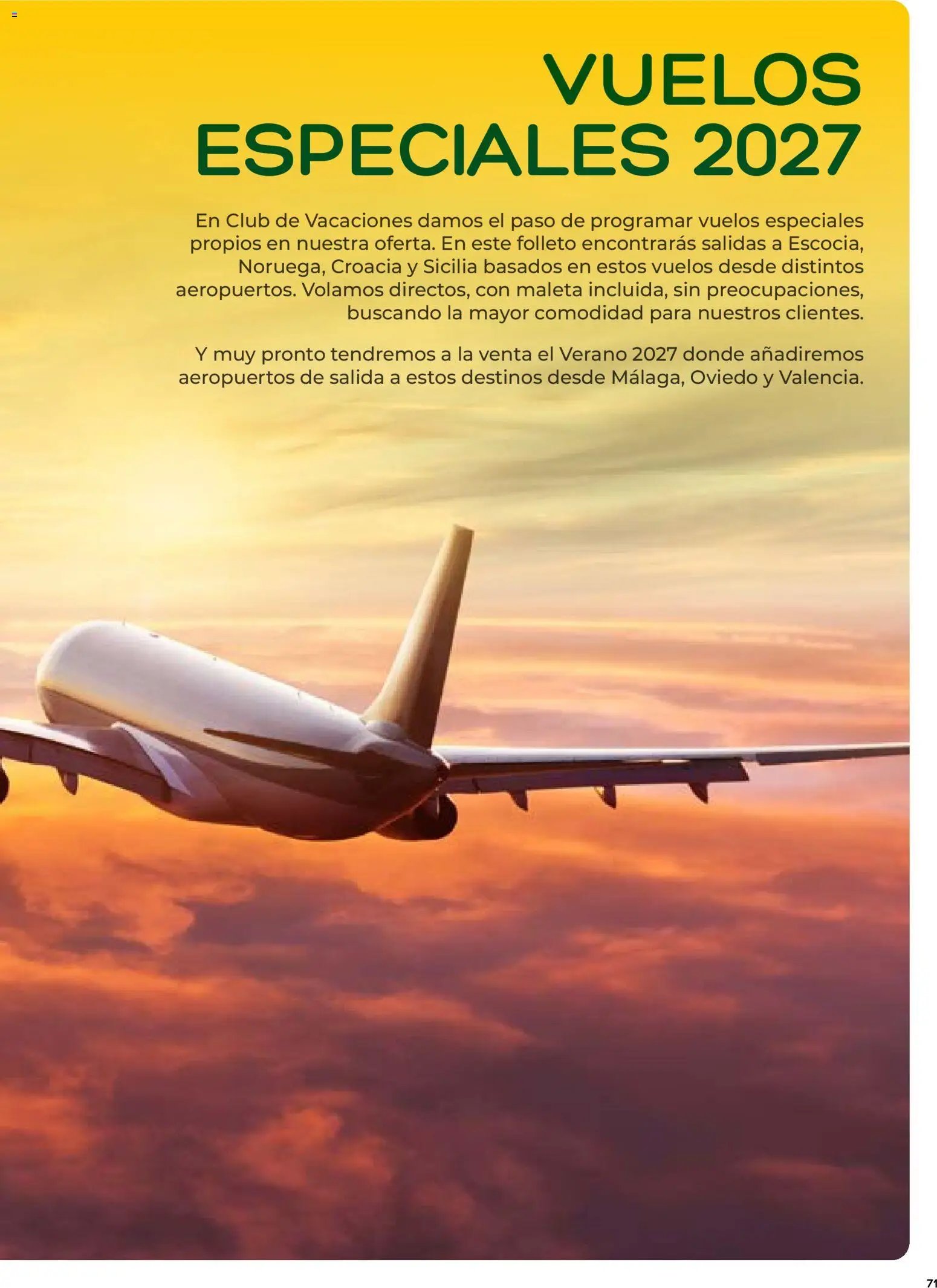 Viajes El Corte Inglés folleto Destinos Otoño y Primavera