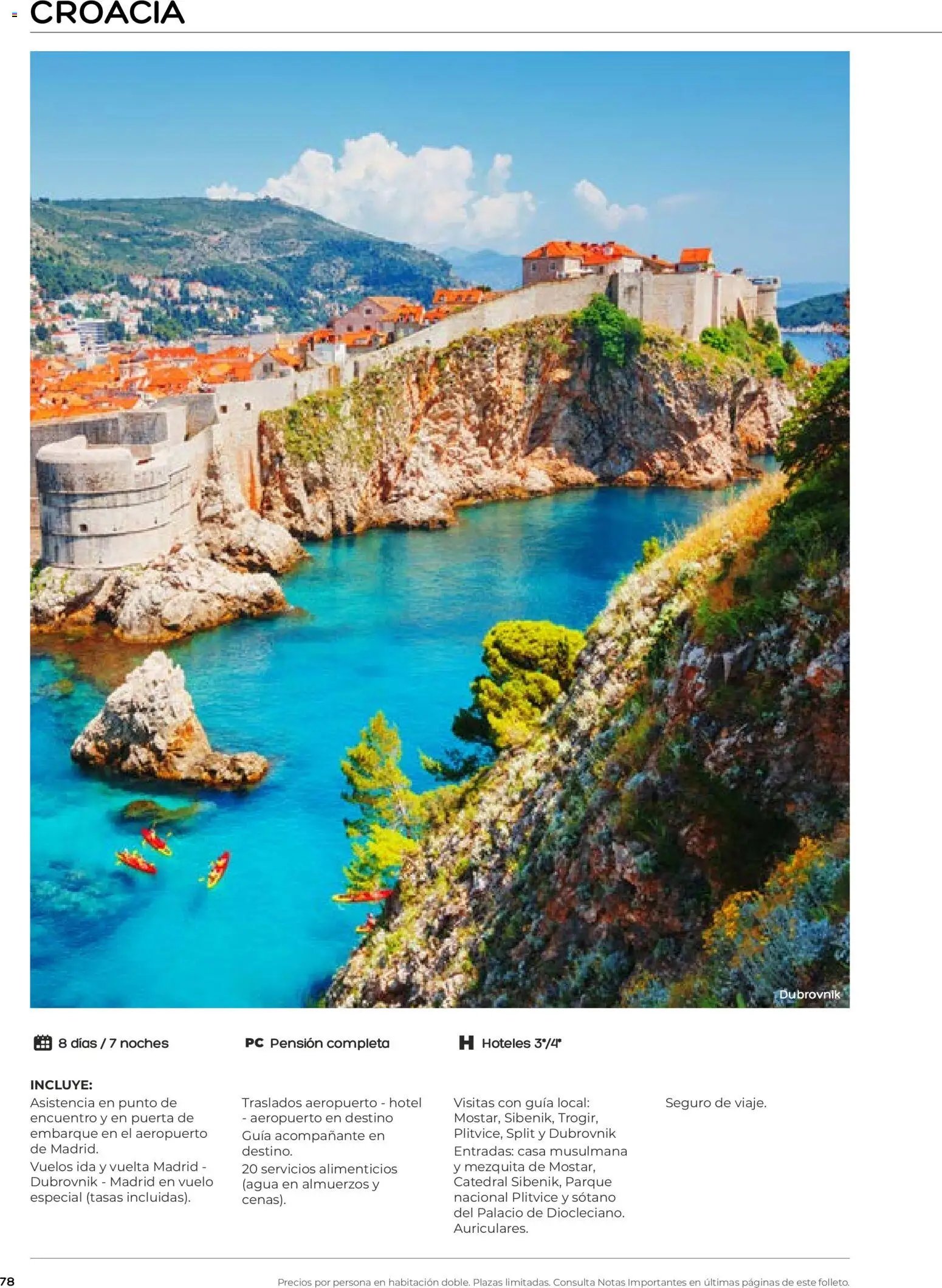 Viajes El Corte Inglés folleto Destinos Otoño y Primavera
