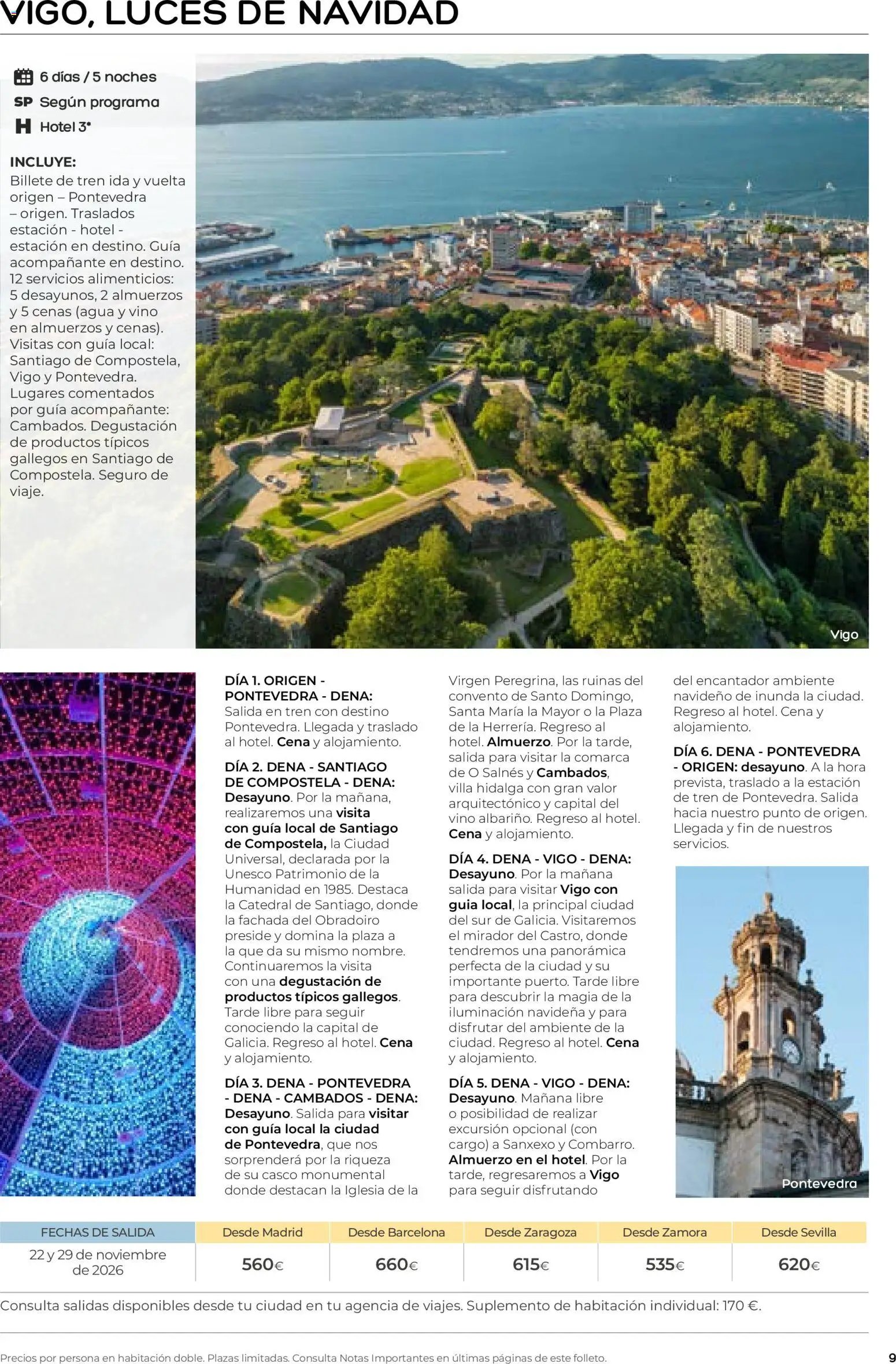 Viajes El Corte Inglés folleto Destinos Otoño y Primavera