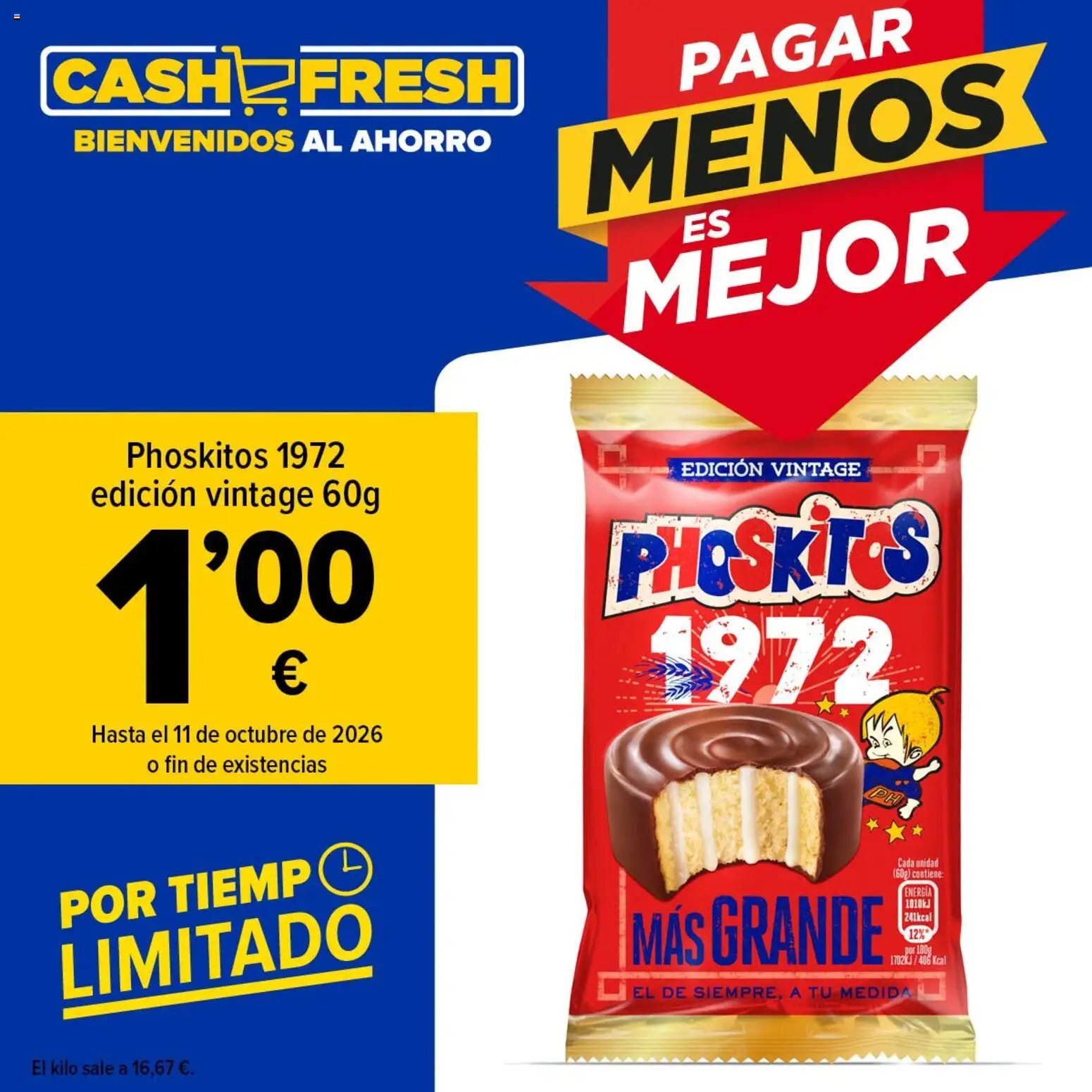 Cash Fresh Vuelven los míticos Phoskitos 1972 Edición Vintage
