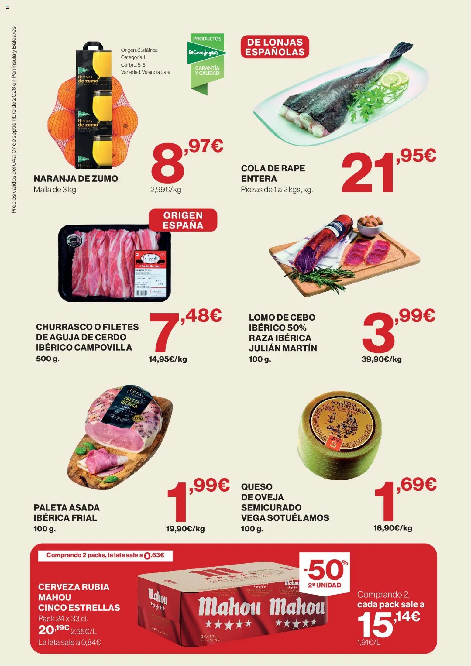 El Corte Inglés solo 3 días