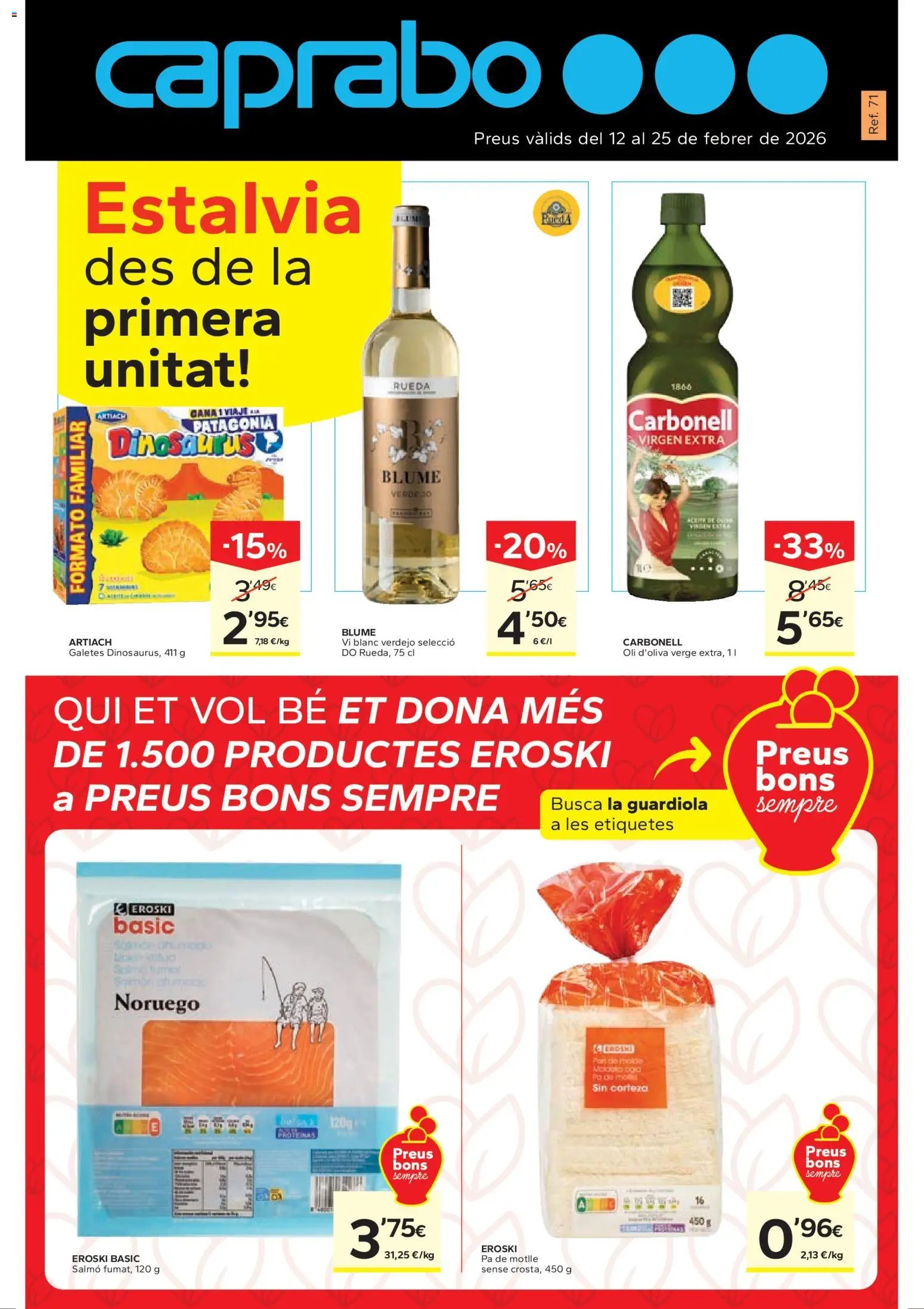 Caprabo - Estalvia des de la primera unitat