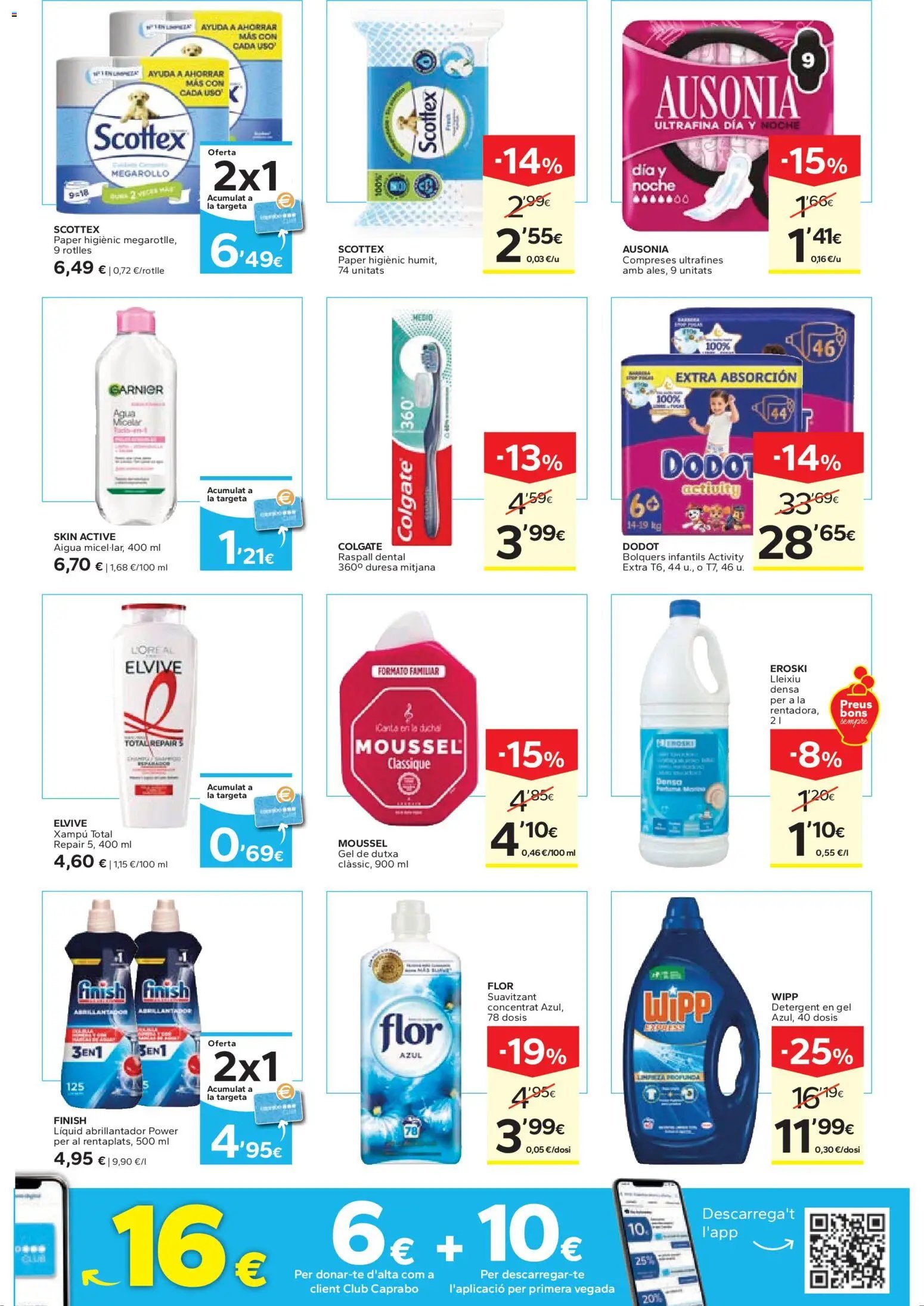 Caprabo - Estalvia des de la primera unitat