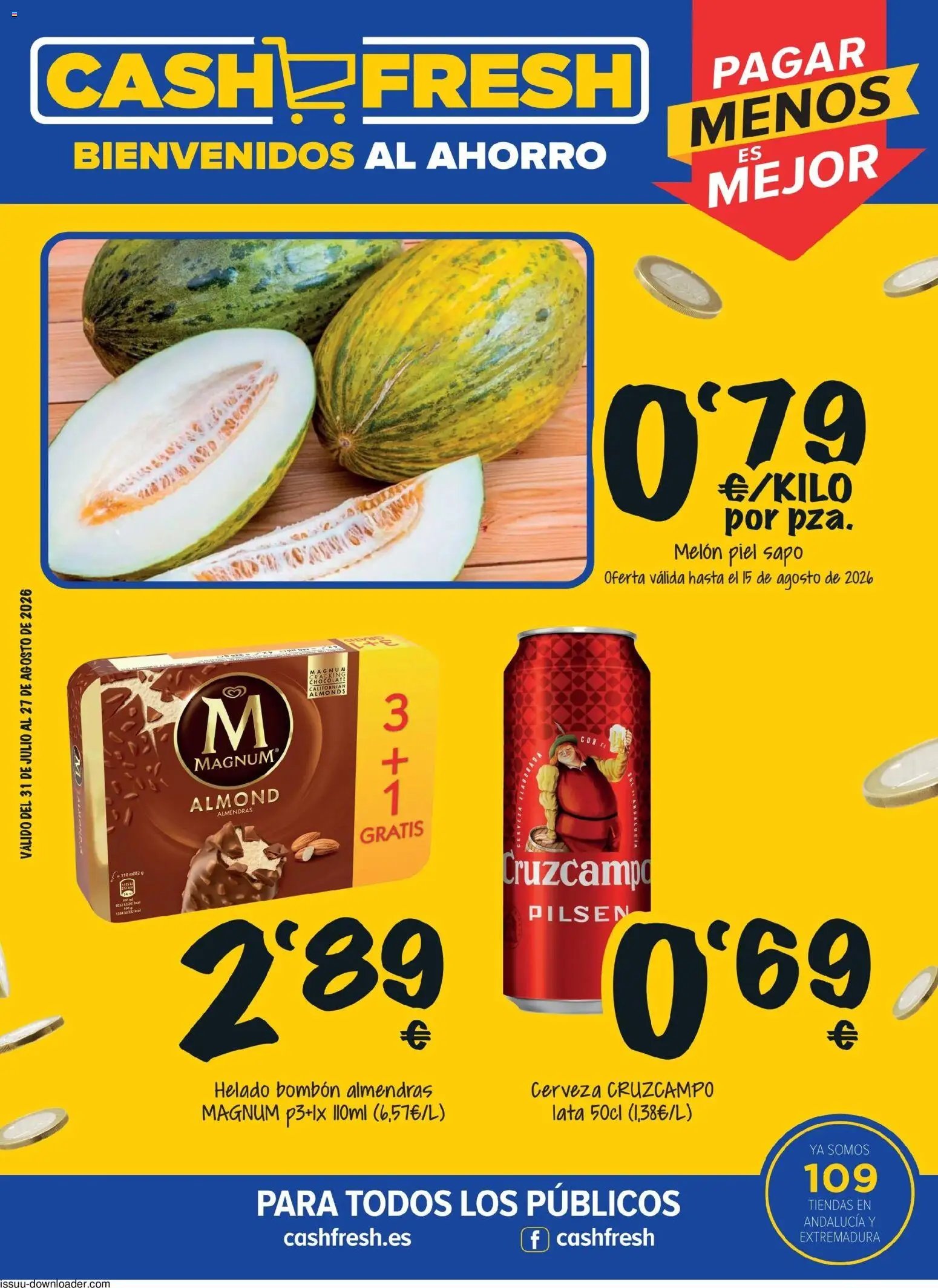 Cash Fresh folleto Activación Agosto