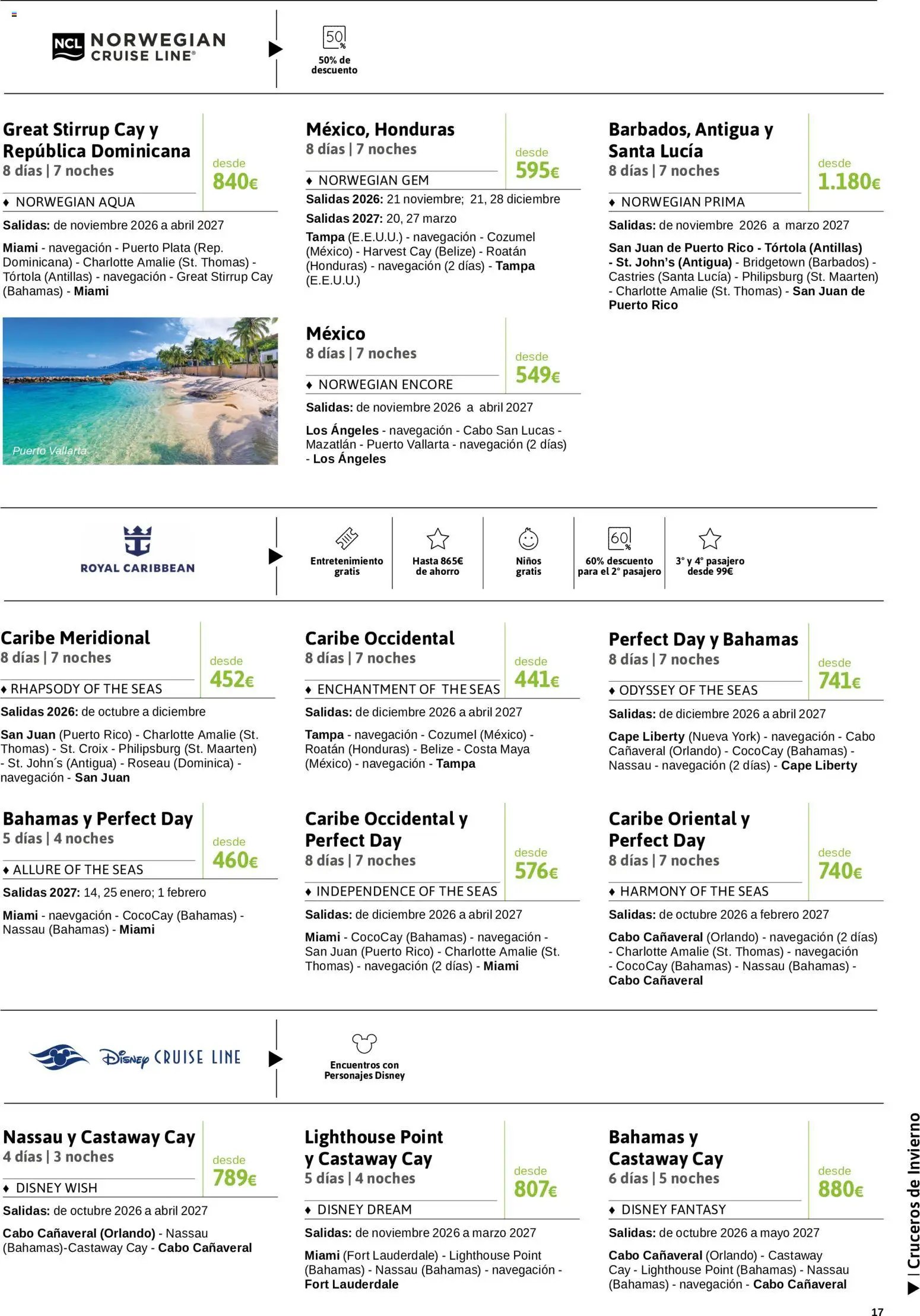 Viajes El Corte Inglés Crucero fantástico
