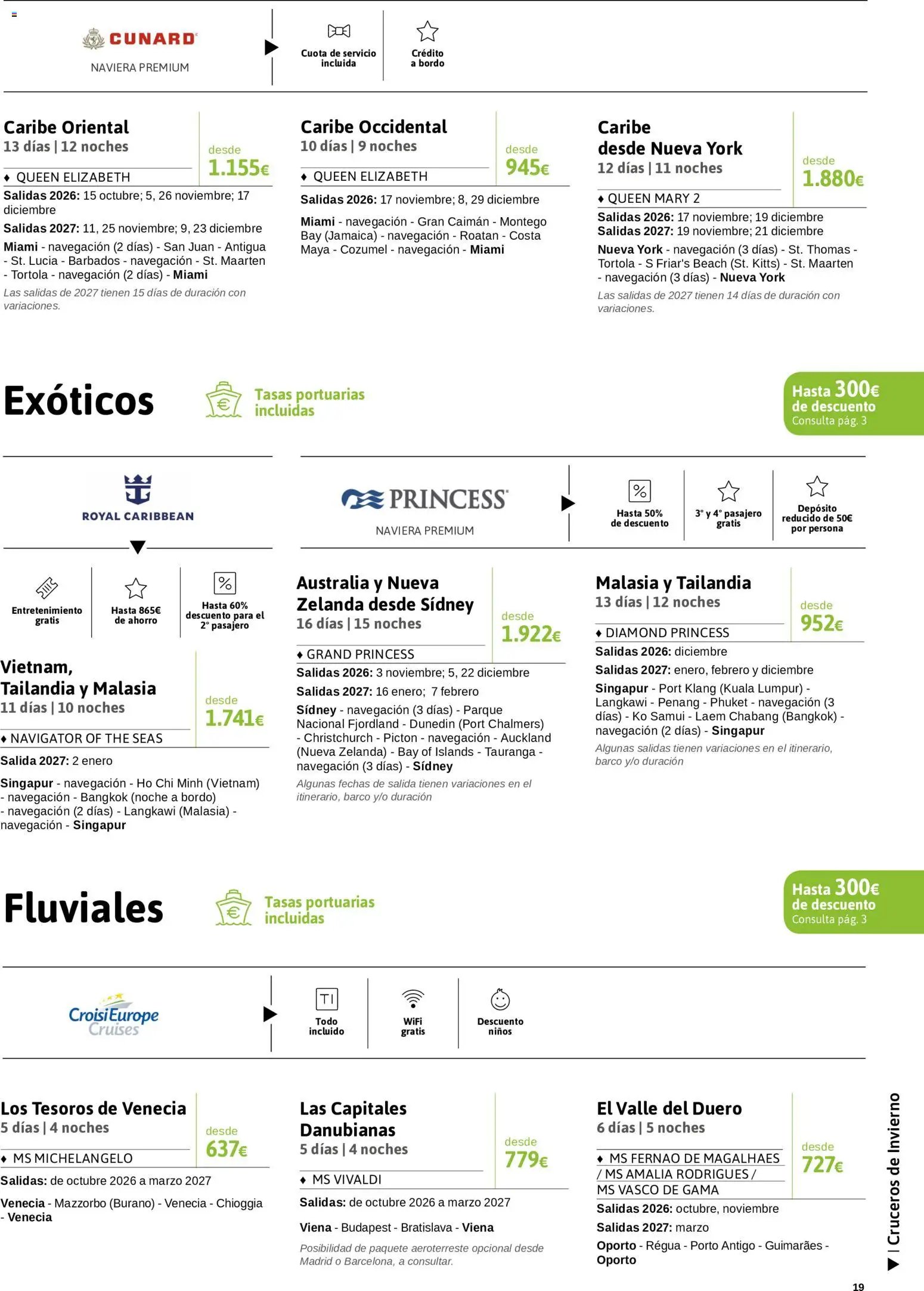 Viajes El Corte Inglés Crucero fantástico