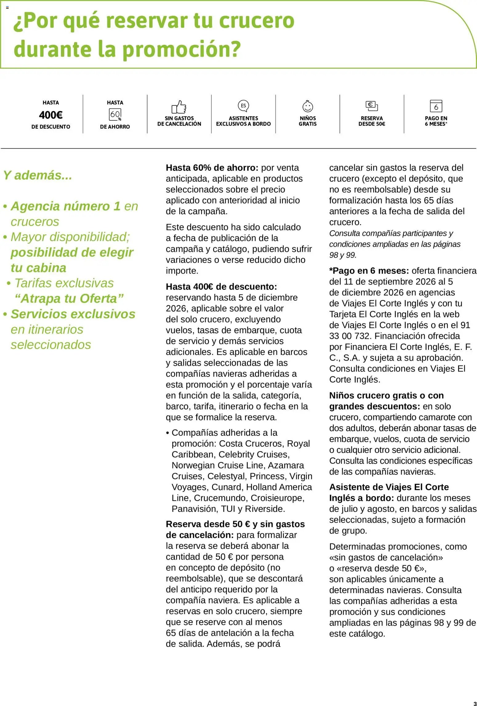 Viajes El Corte Inglés Crucero fantástico