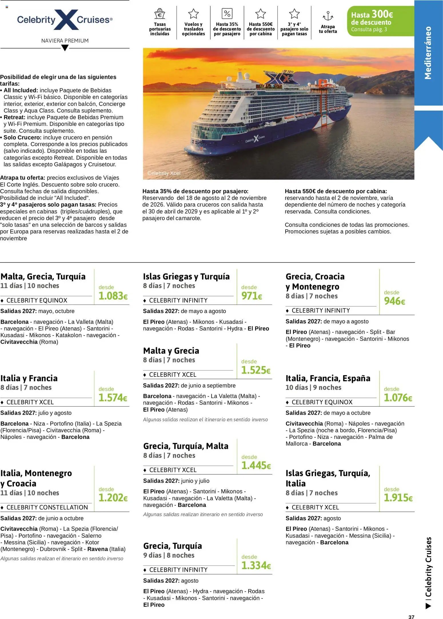 Viajes El Corte Inglés Crucero fantástico