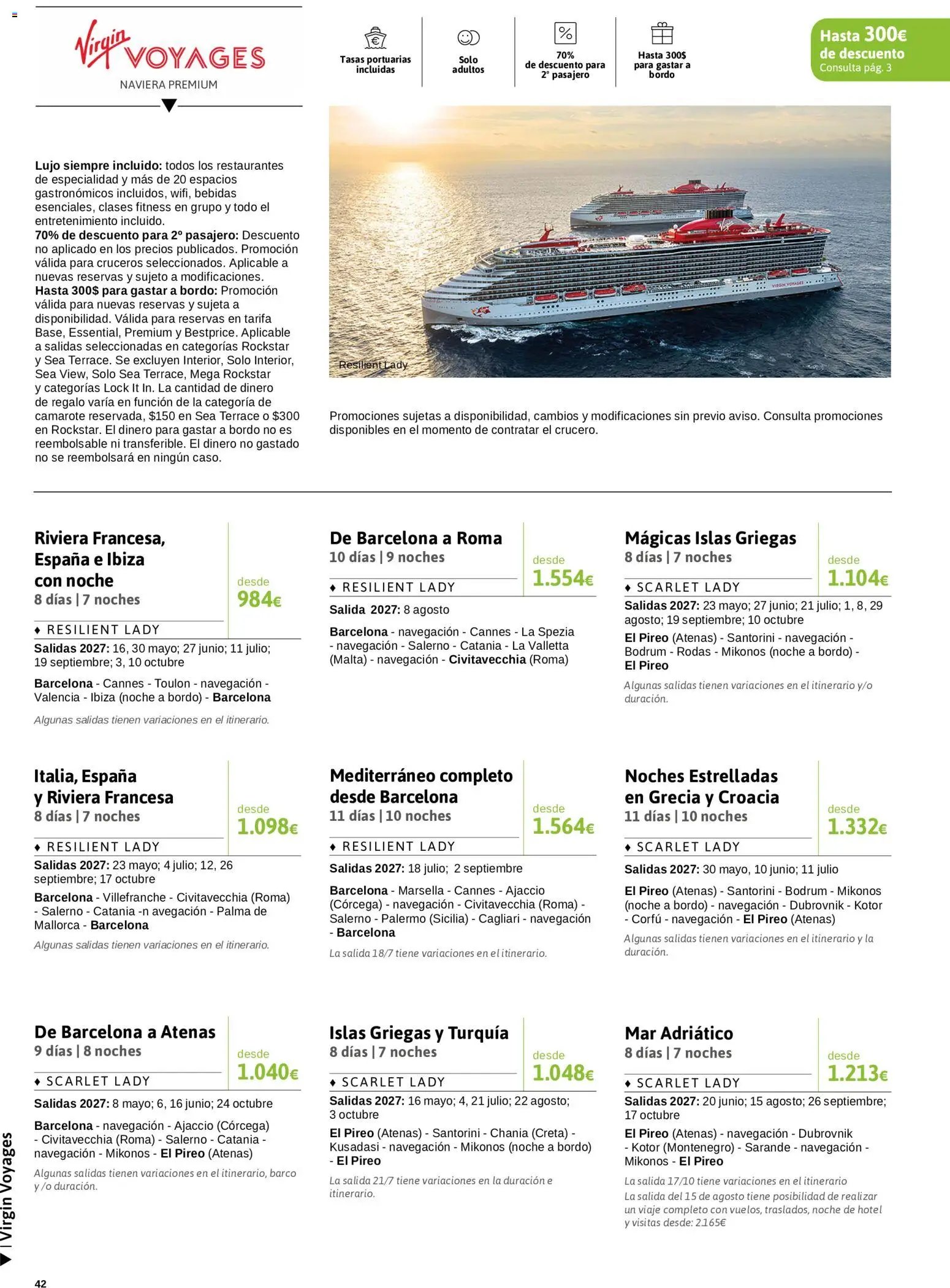 Viajes El Corte Inglés Crucero fantástico