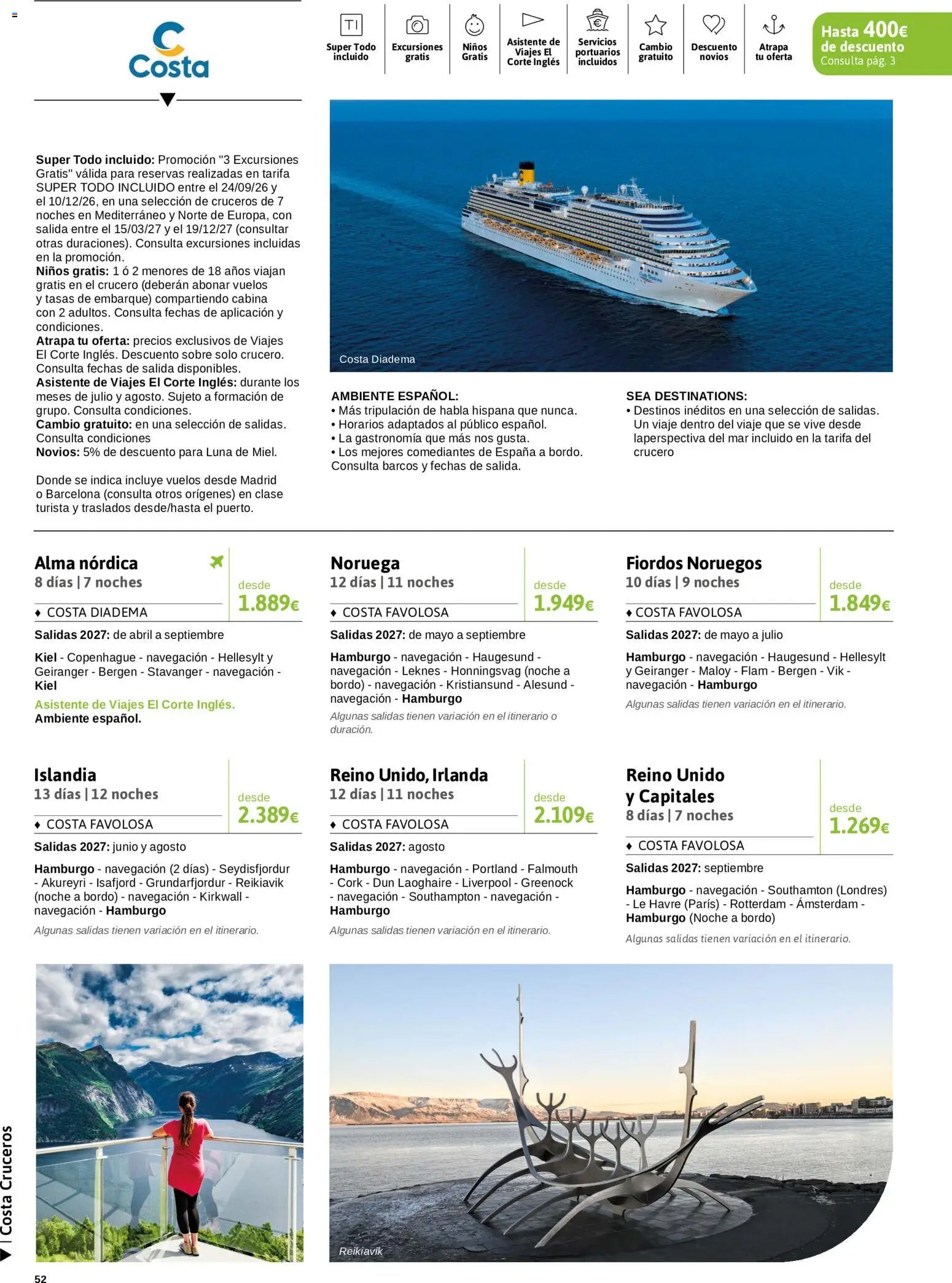 Viajes El Corte Inglés Crucero fantástico