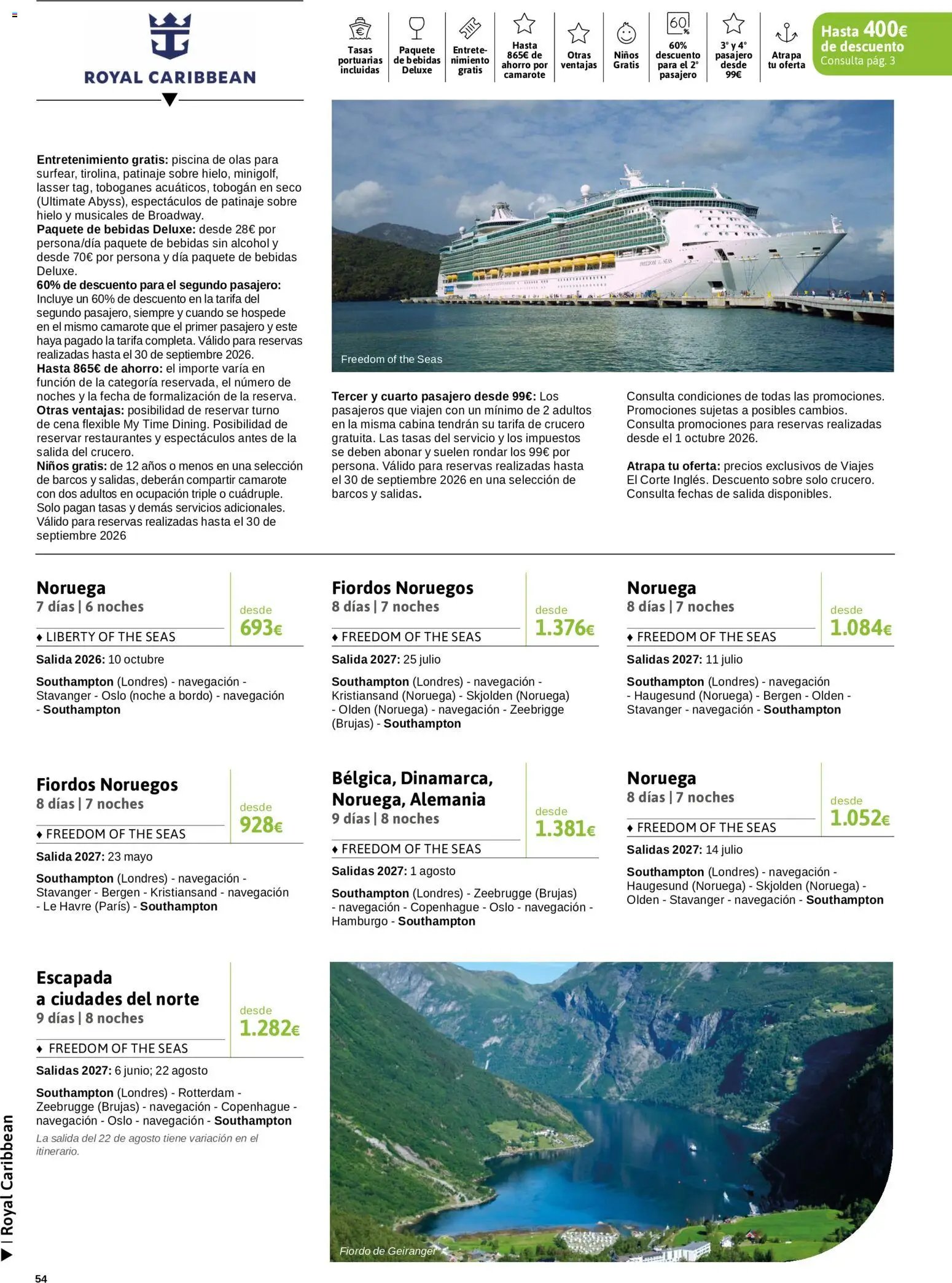 Viajes El Corte Inglés Crucero fantástico