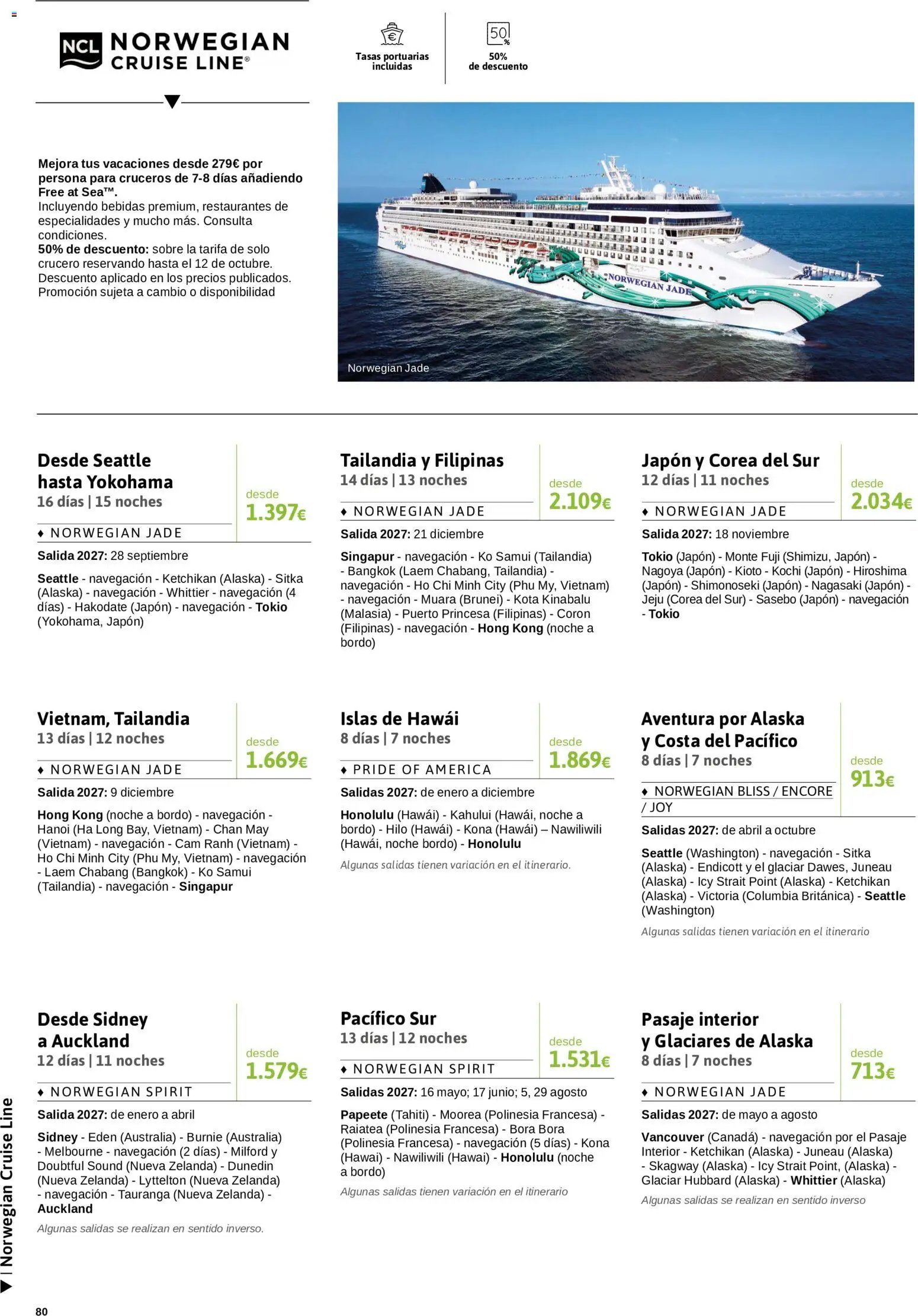 Viajes El Corte Inglés Crucero fantástico