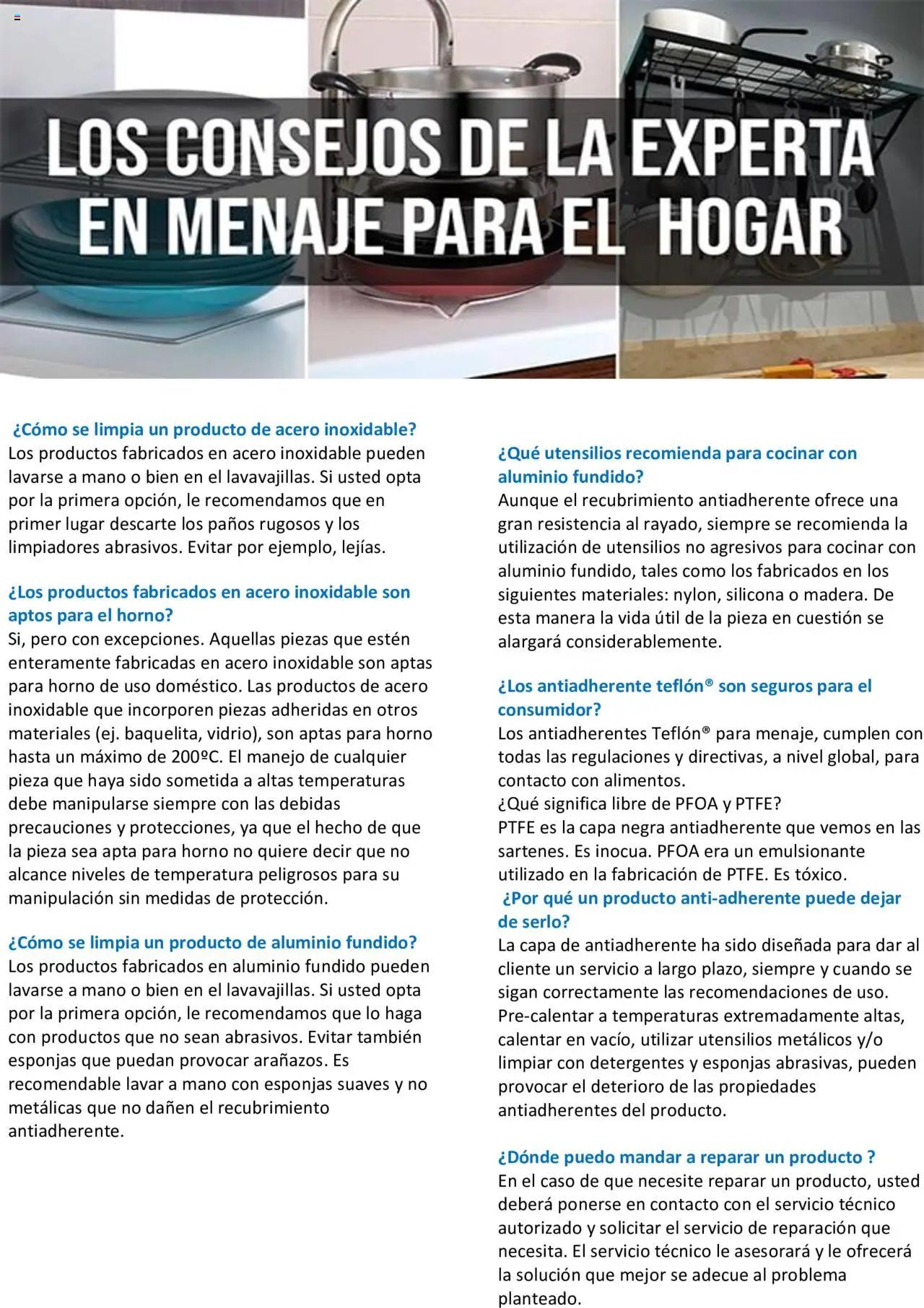 E.Leclerc - Los consejos de la experta en menaje para el hogar