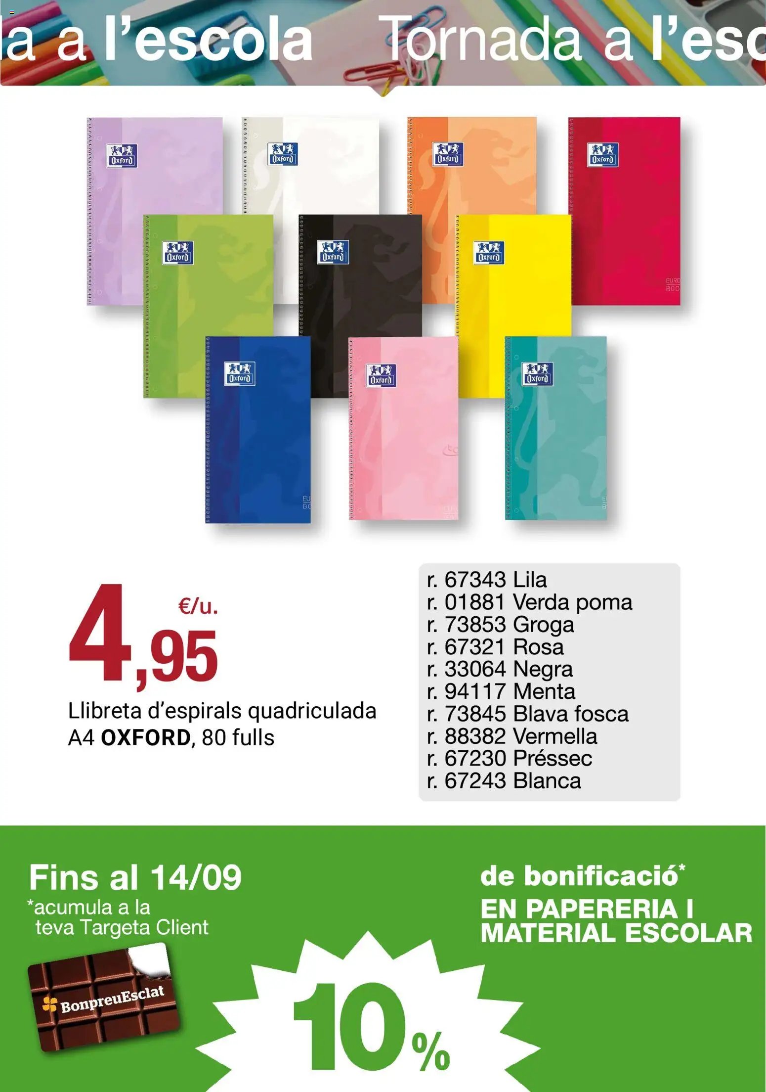 Bonpreu folleto