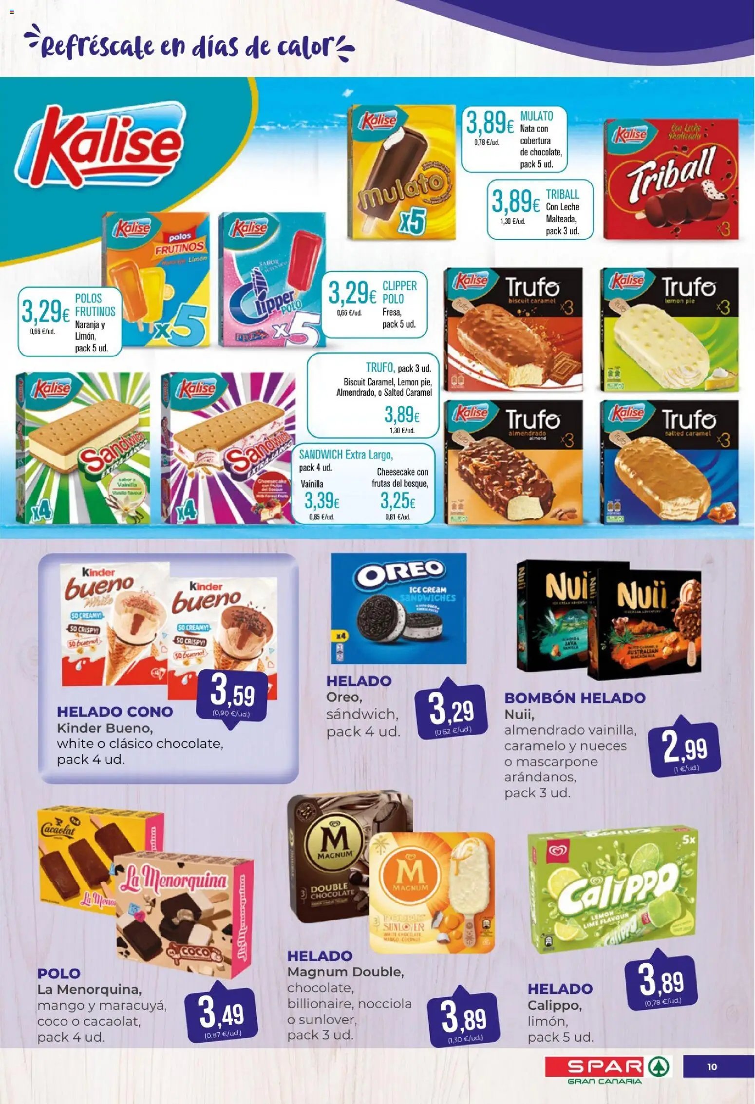 Spar folleto