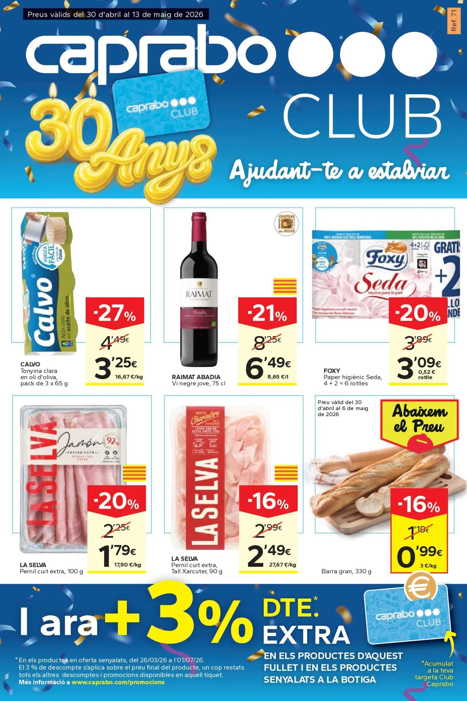 Caprabo Club 30 anys
