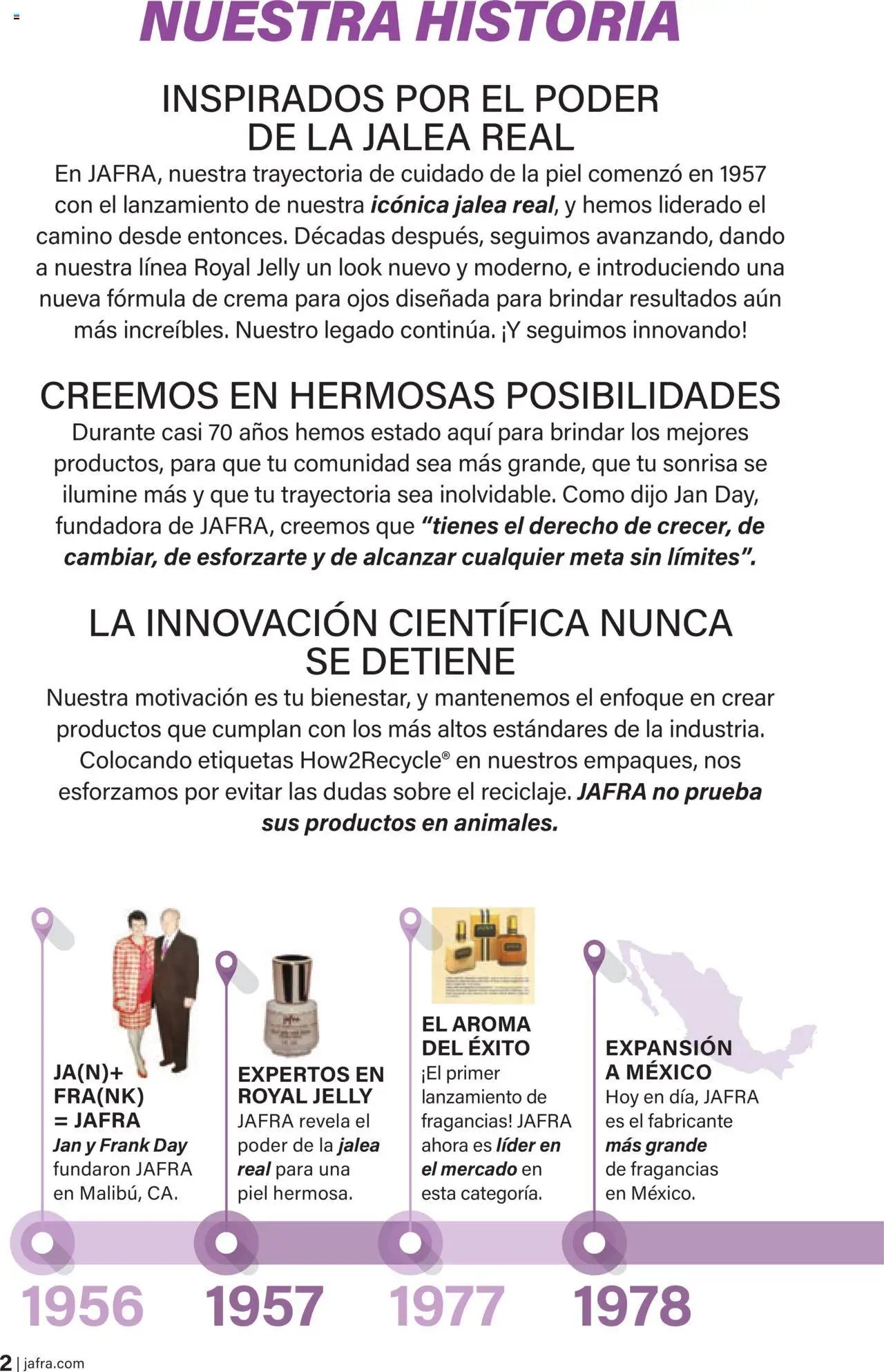 JAFRA folleto