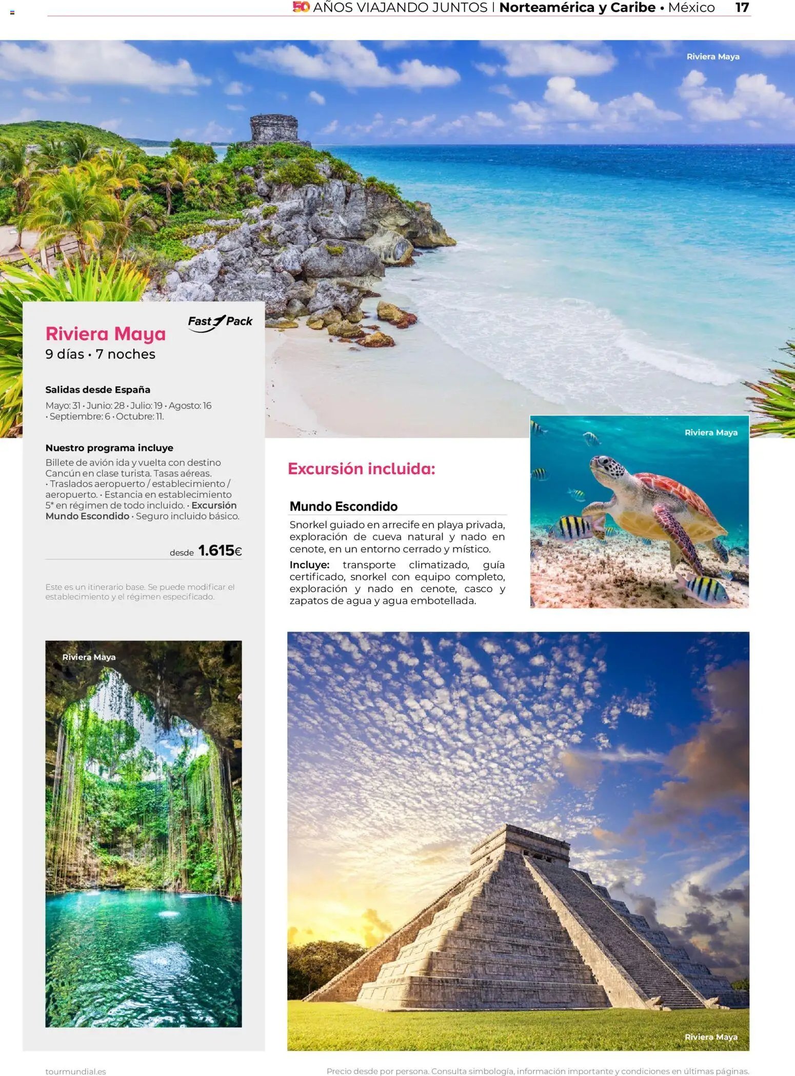 Viajes El Corte Inglés Catálogo 50 aniversario Tourmundial