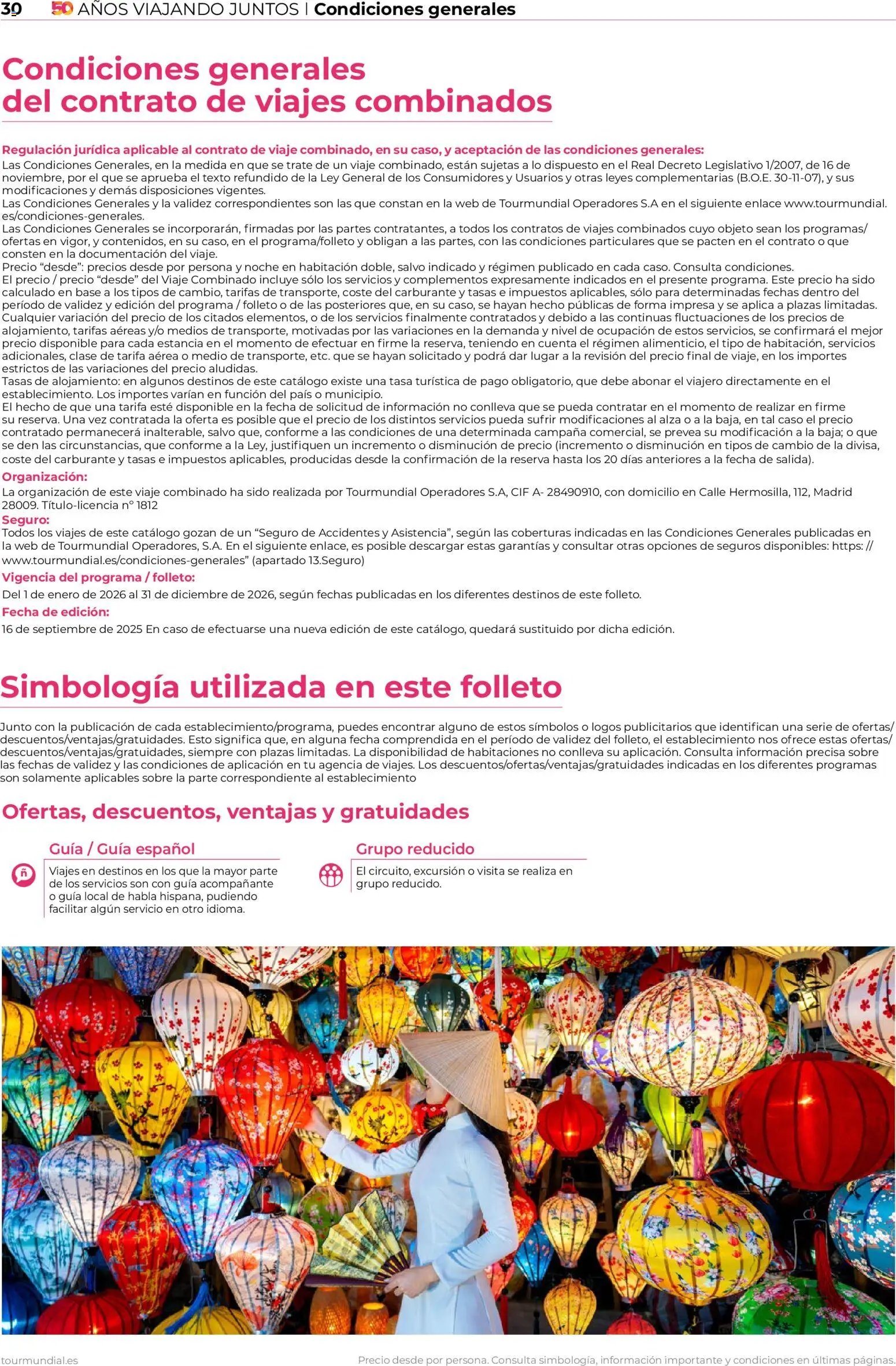 Viajes El Corte Inglés Catálogo 50 aniversario Tourmundial