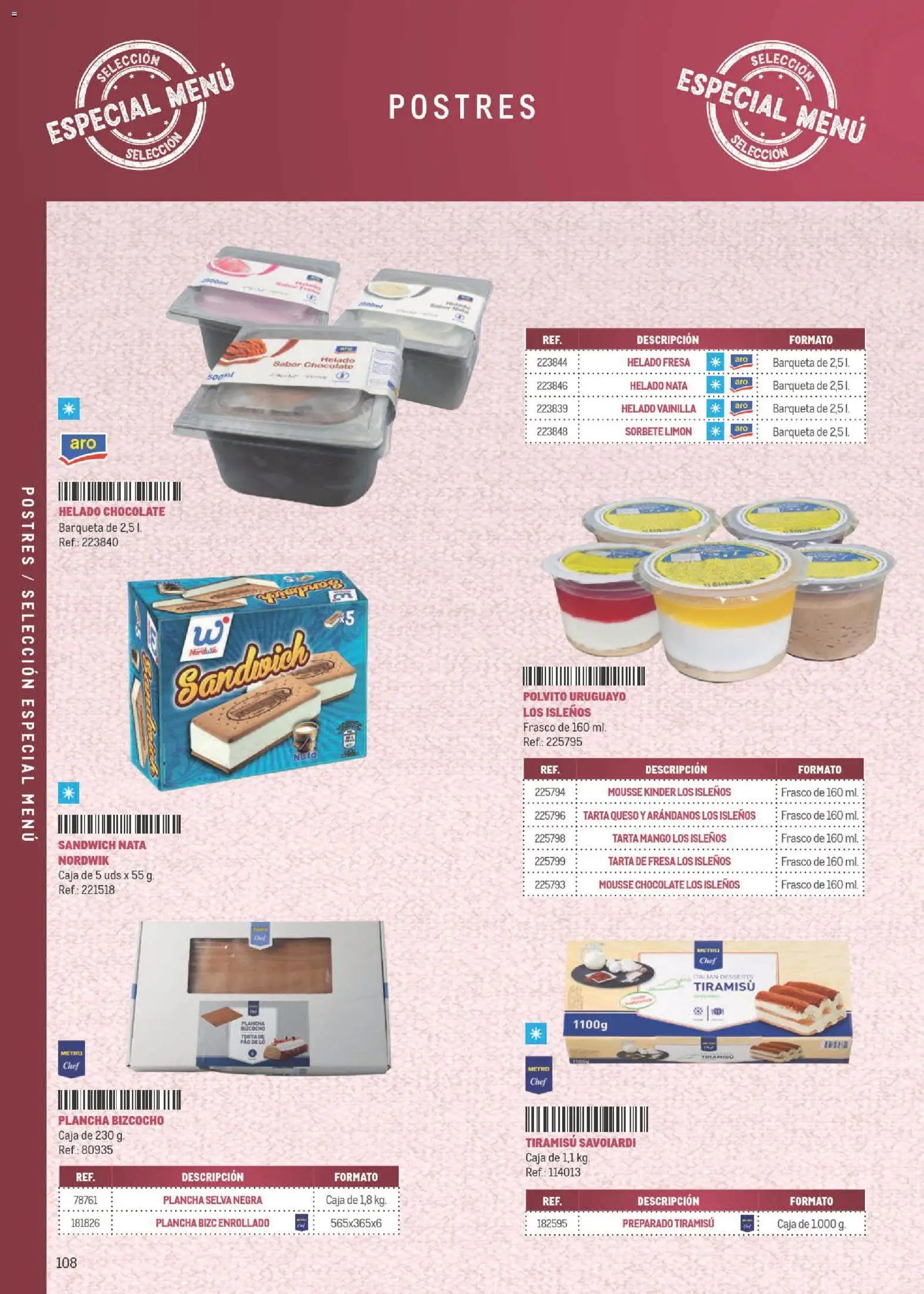 Makro Especial Carta y Menú