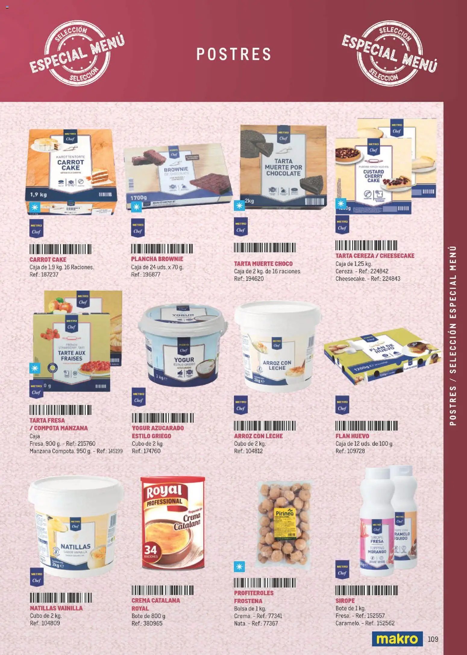 Makro Especial Carta y Menú