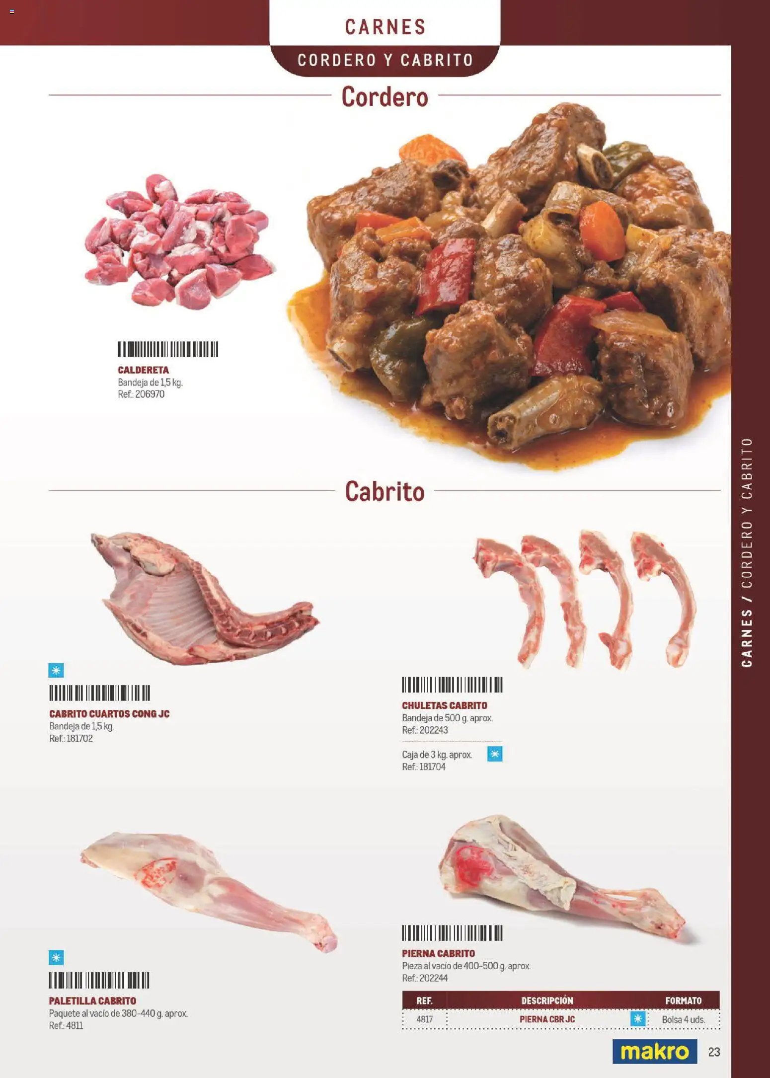 Makro Especial Carta y Menú