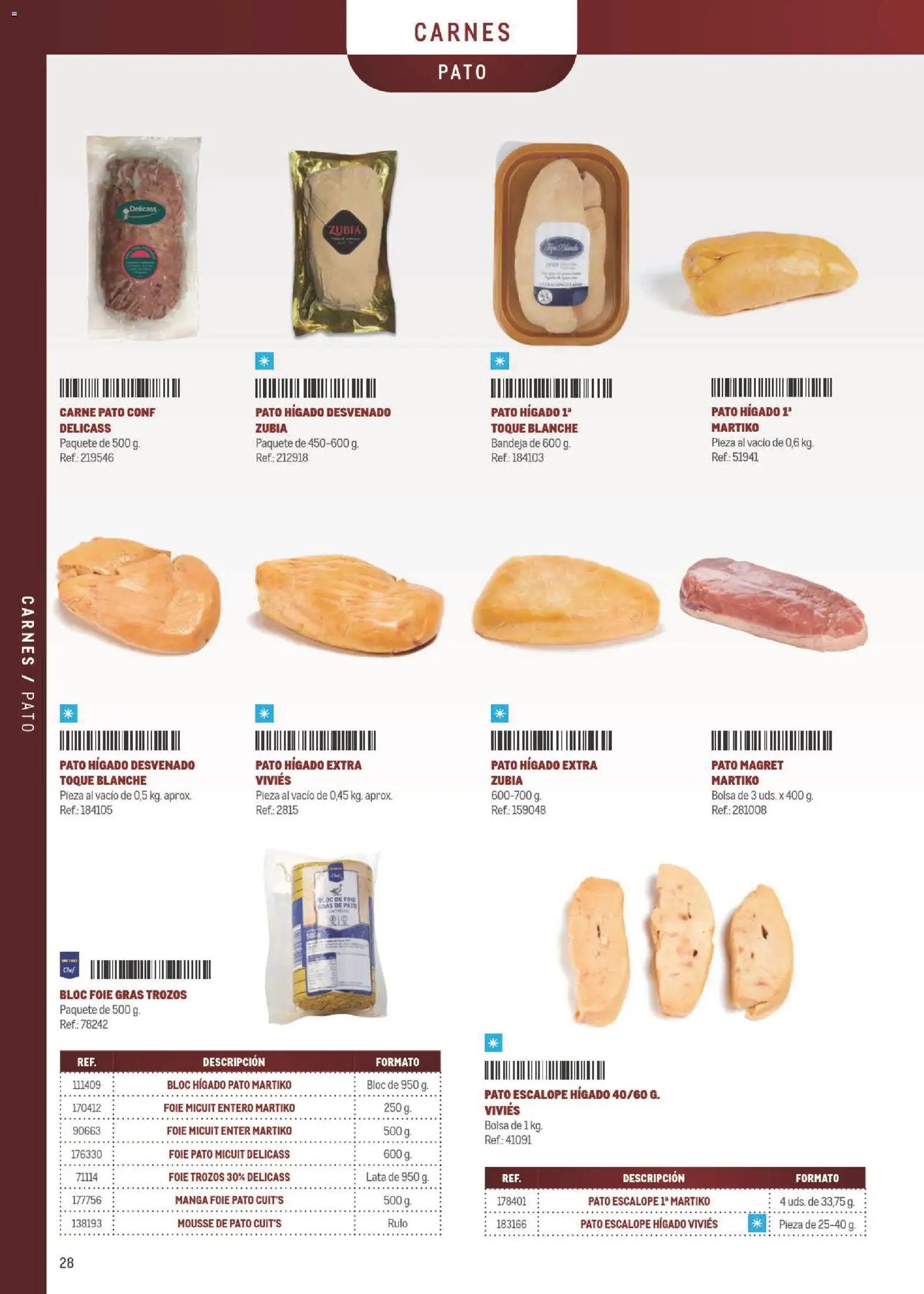 Makro Especial Carta y Menú