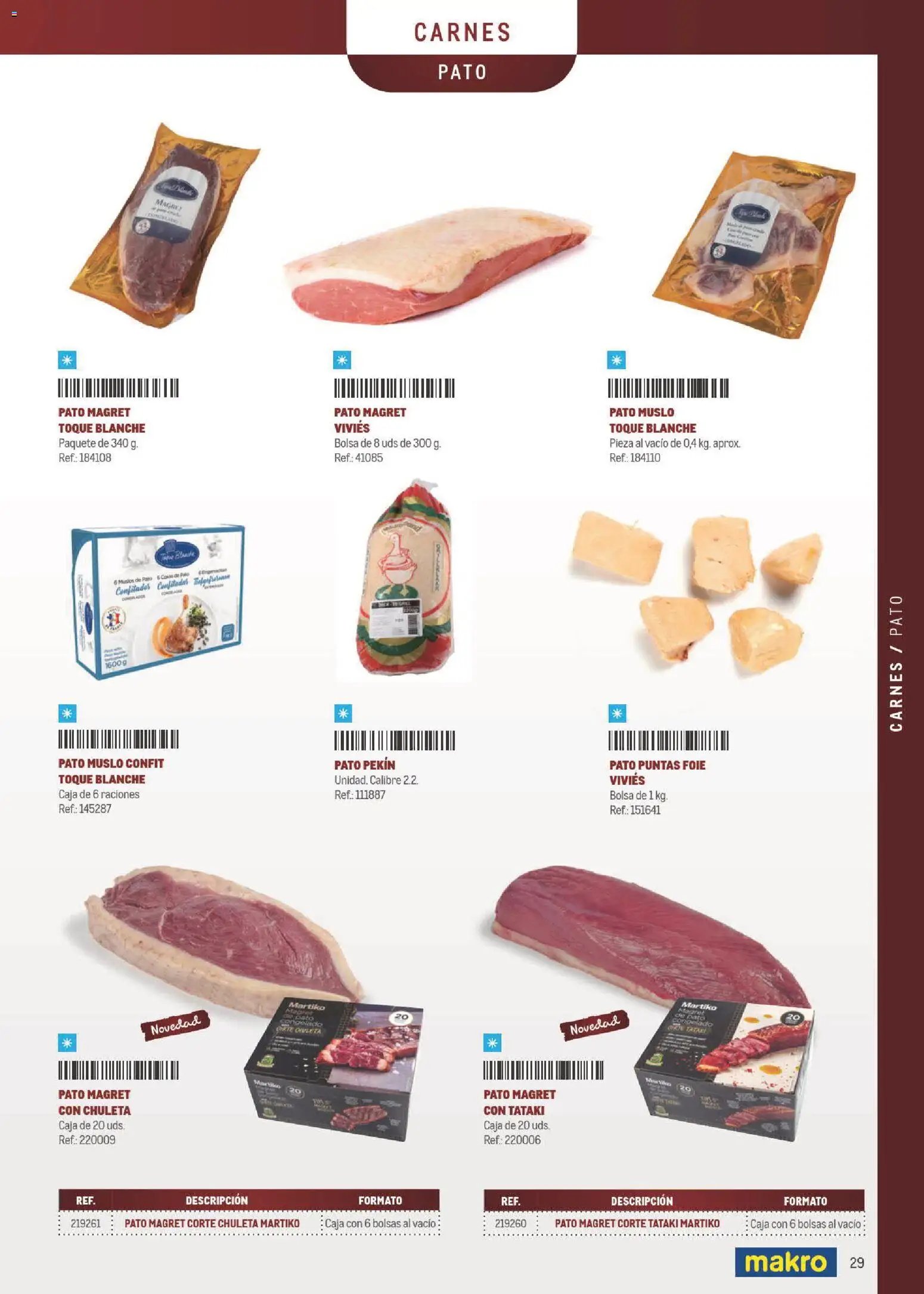 Makro Especial Carta y Menú