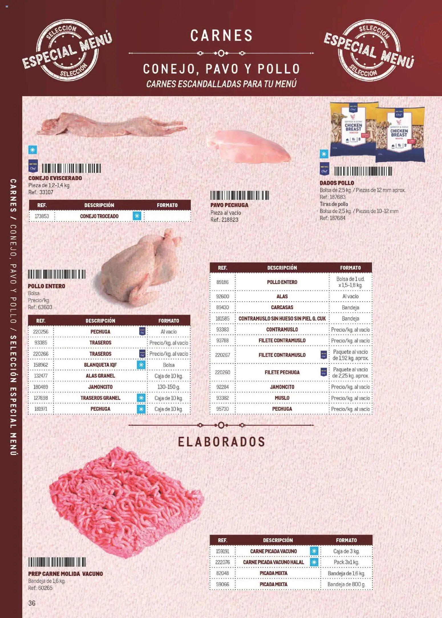 Makro Especial Carta y Menú