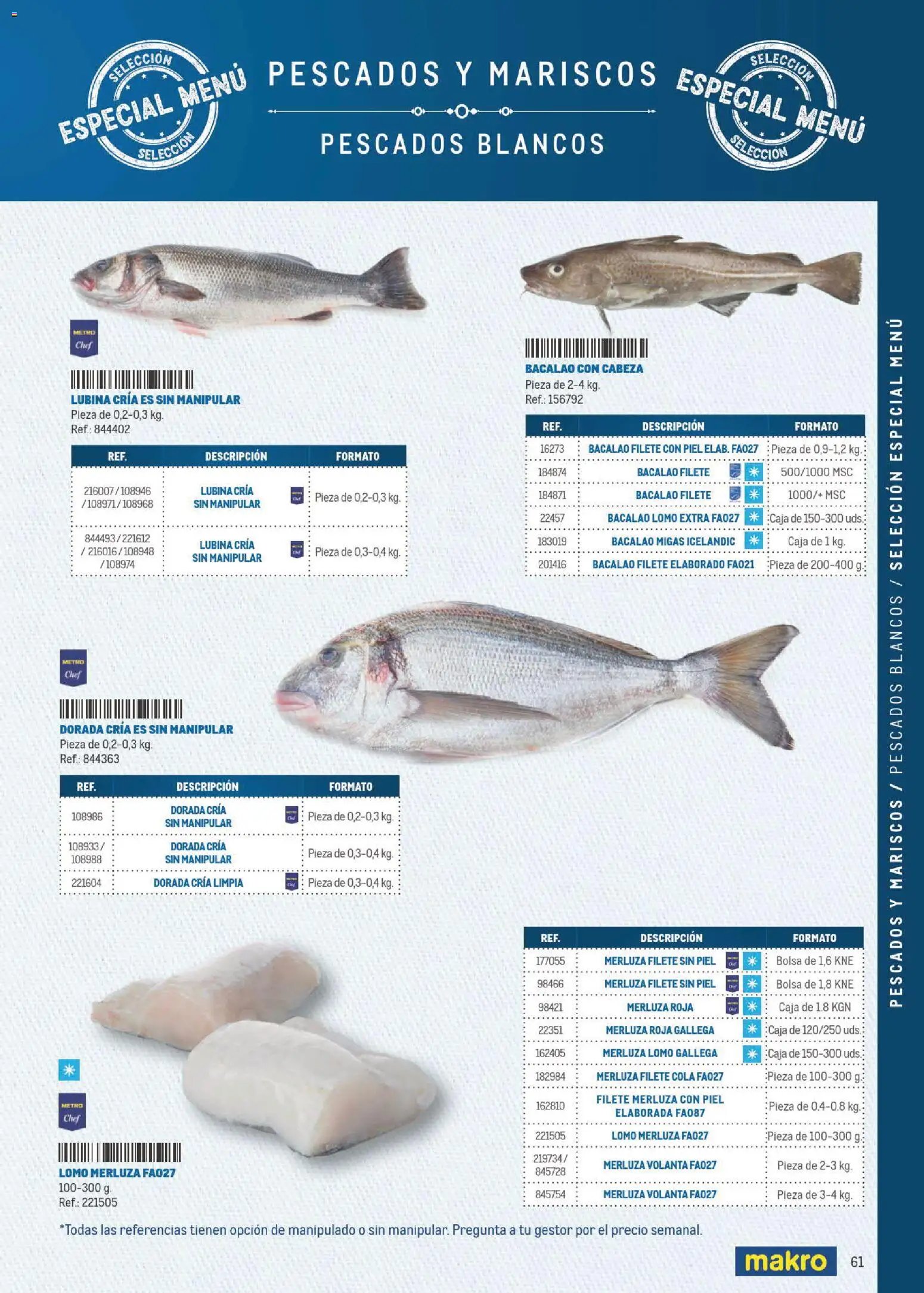 Makro Especial Carta y Menú
