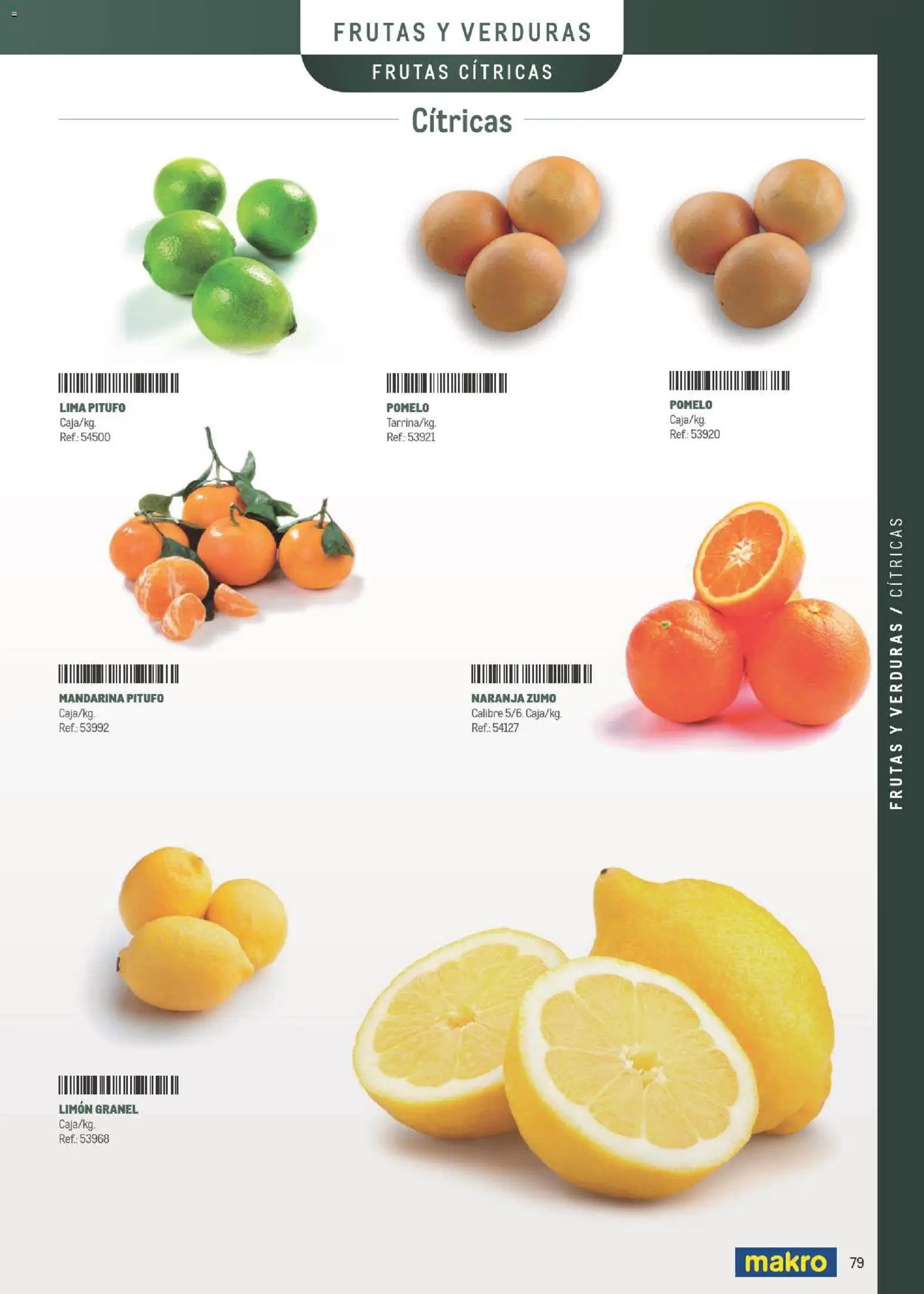Makro Especial Carta y Menú