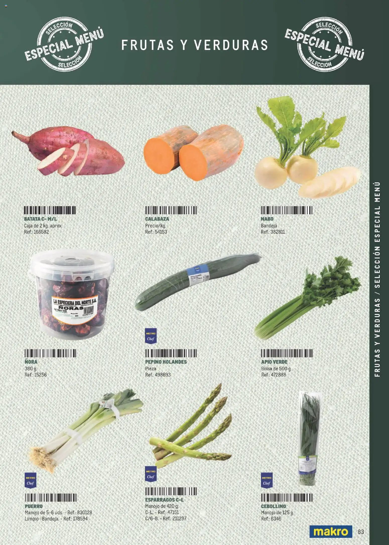 Makro Especial Carta y Menú