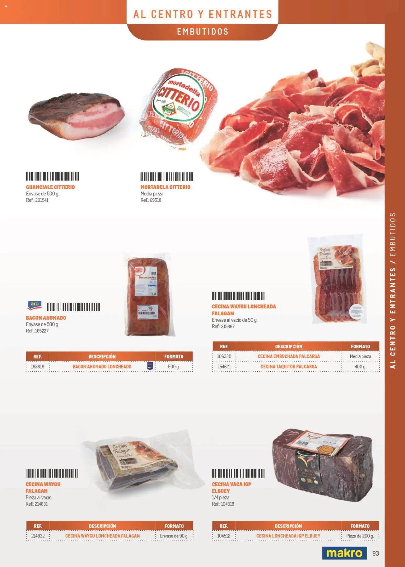 Makro Especial Carta y Menú