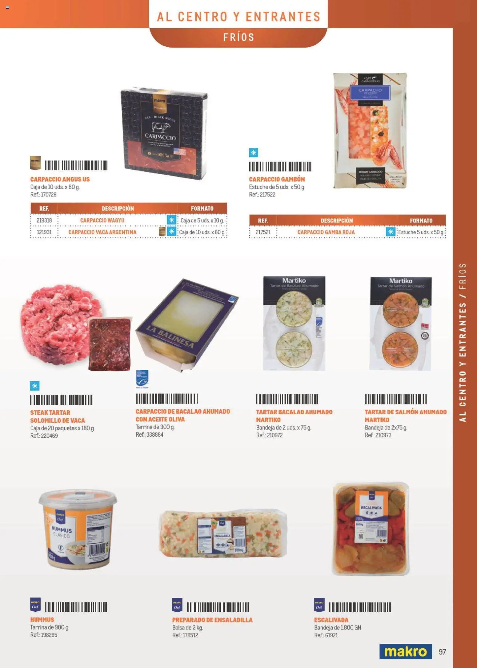 Makro Especial Carta y Menú