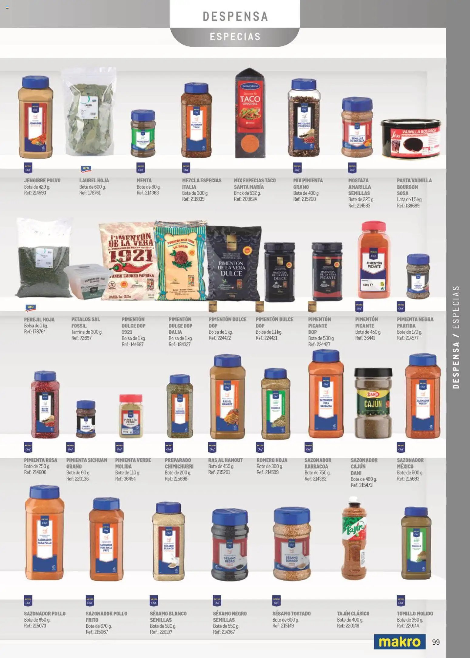 Makro Especial Carta y Menú