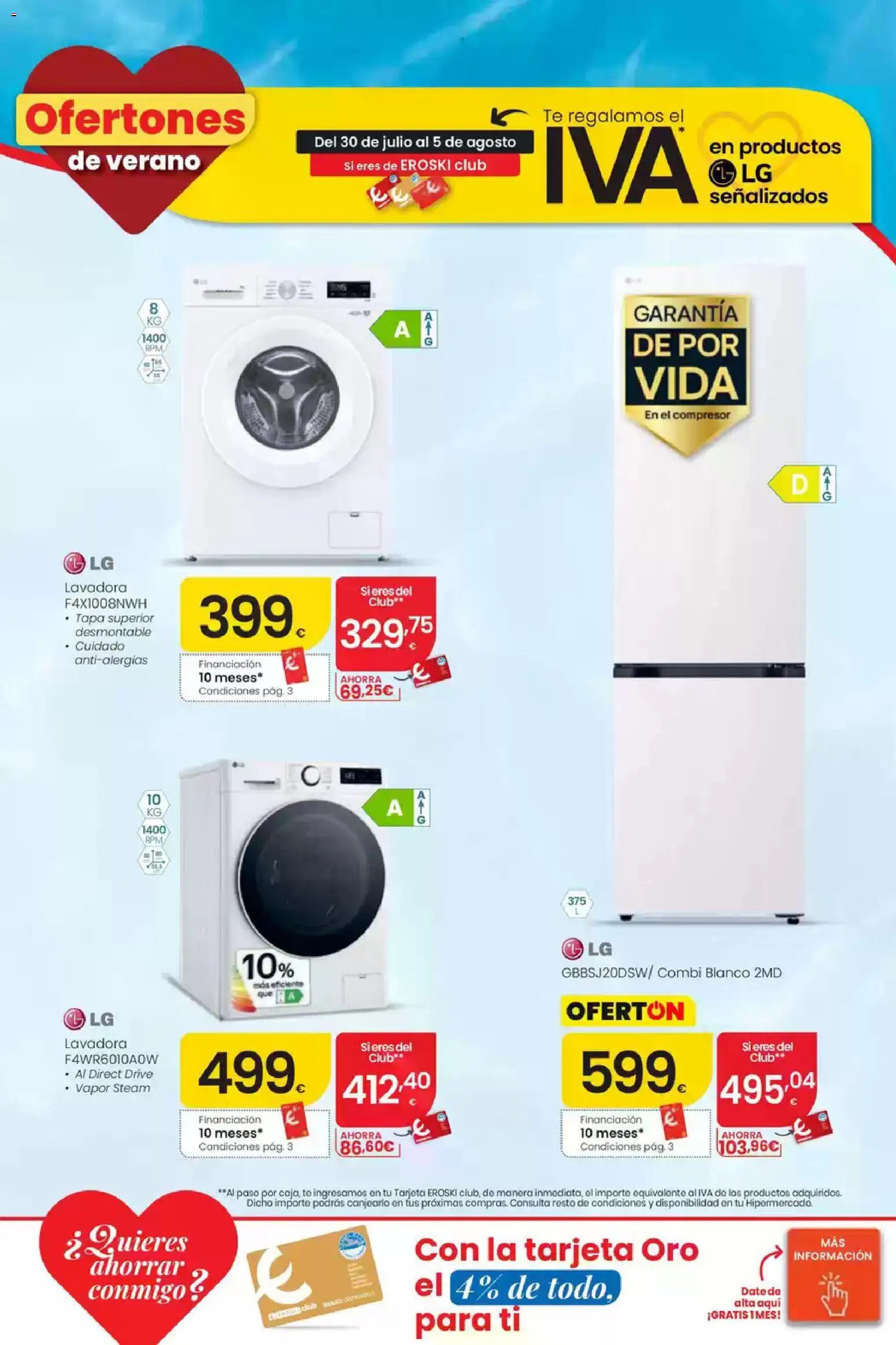 Eroski Te regalamos el Iva en televisores y electrodomésticos