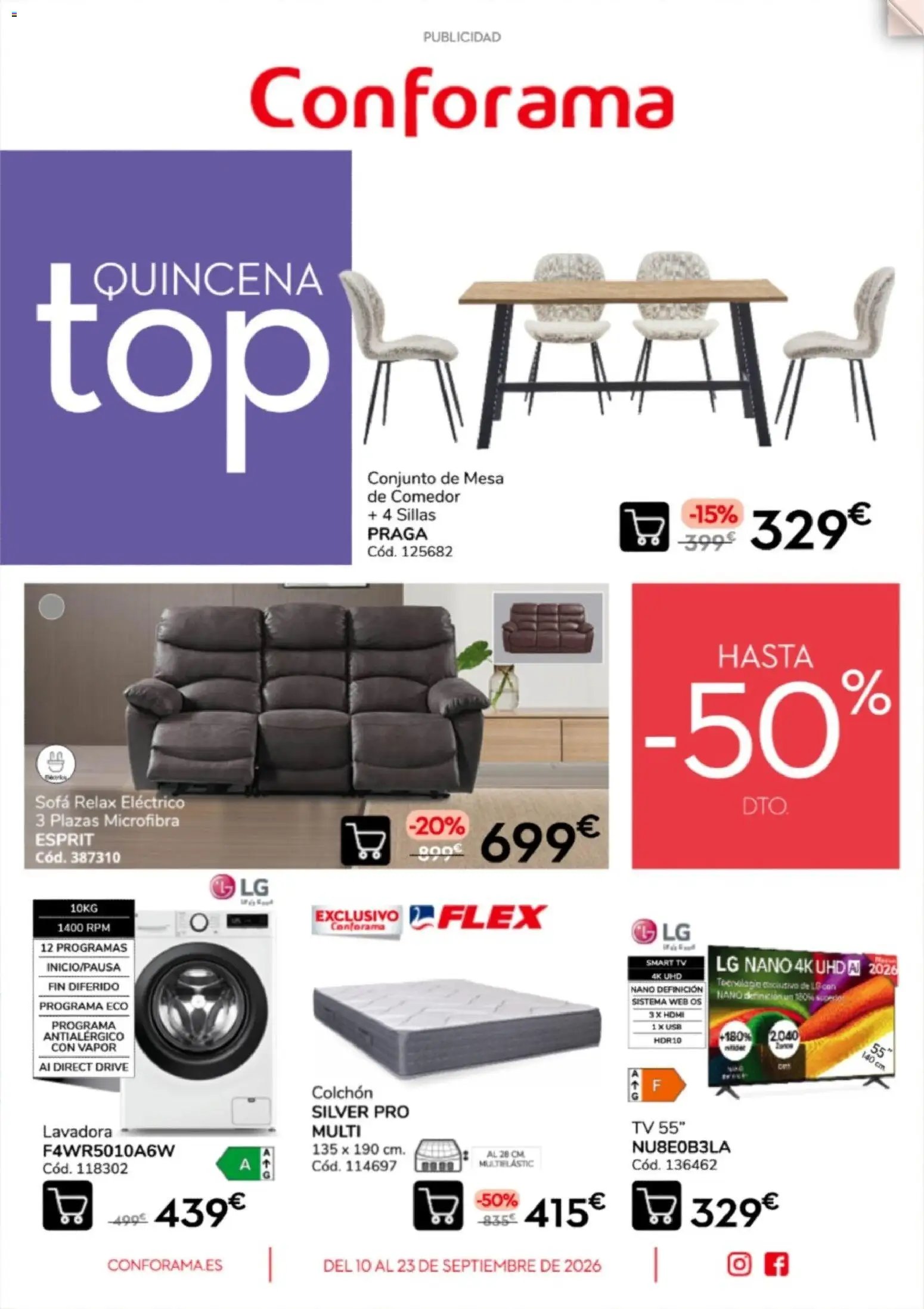 Conforama Quincena top