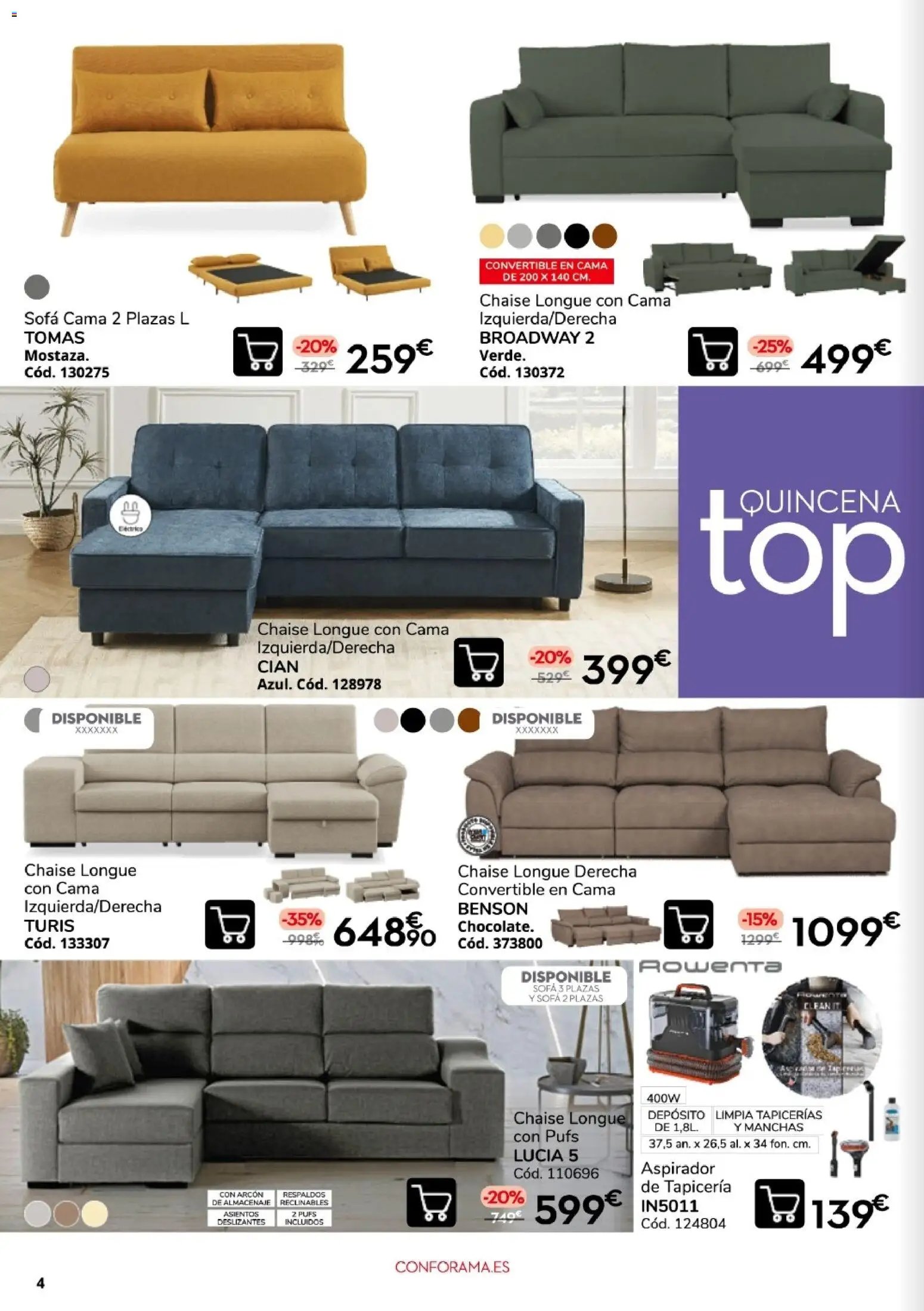 Conforama Quincena top