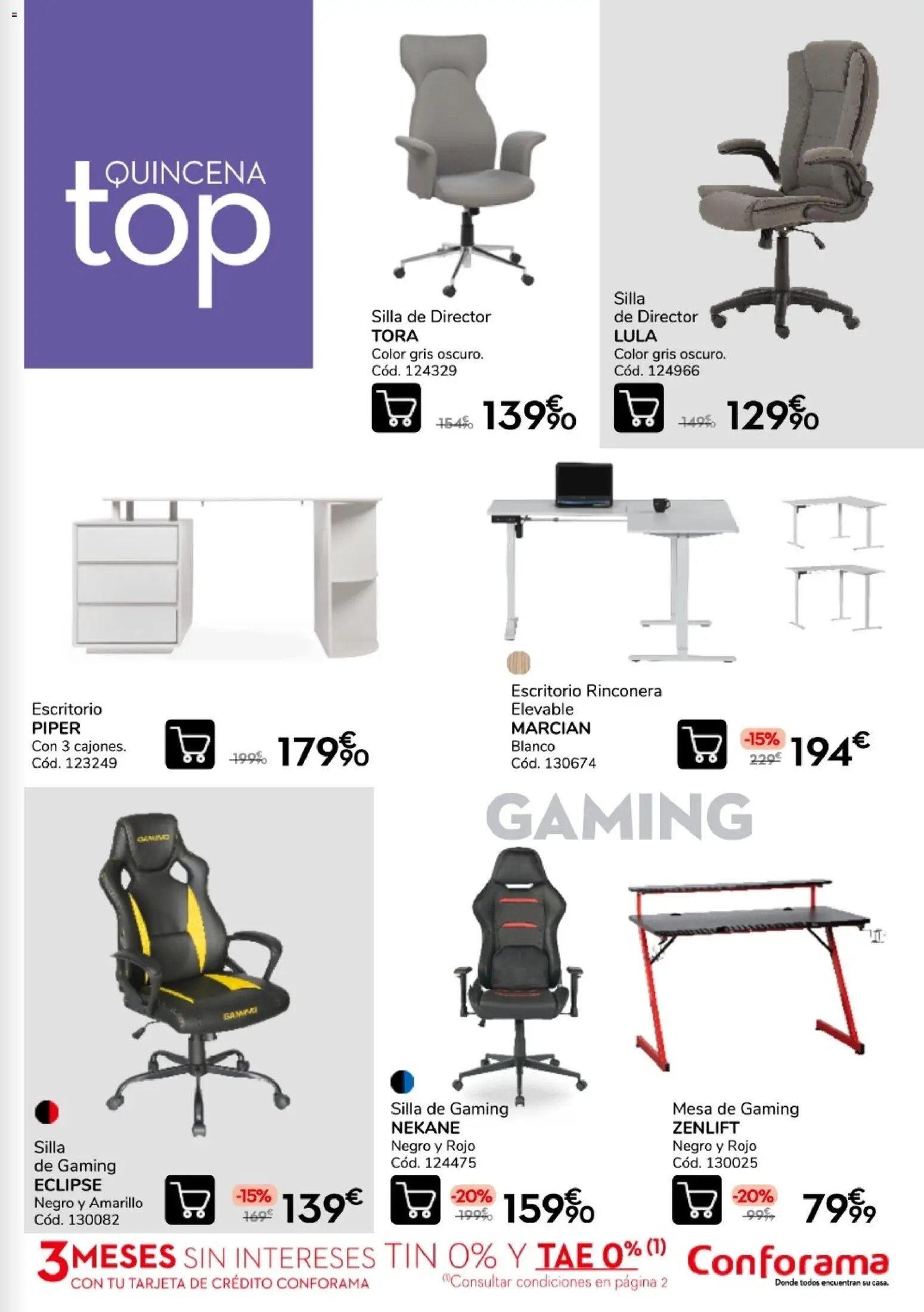 Conforama Quincena top