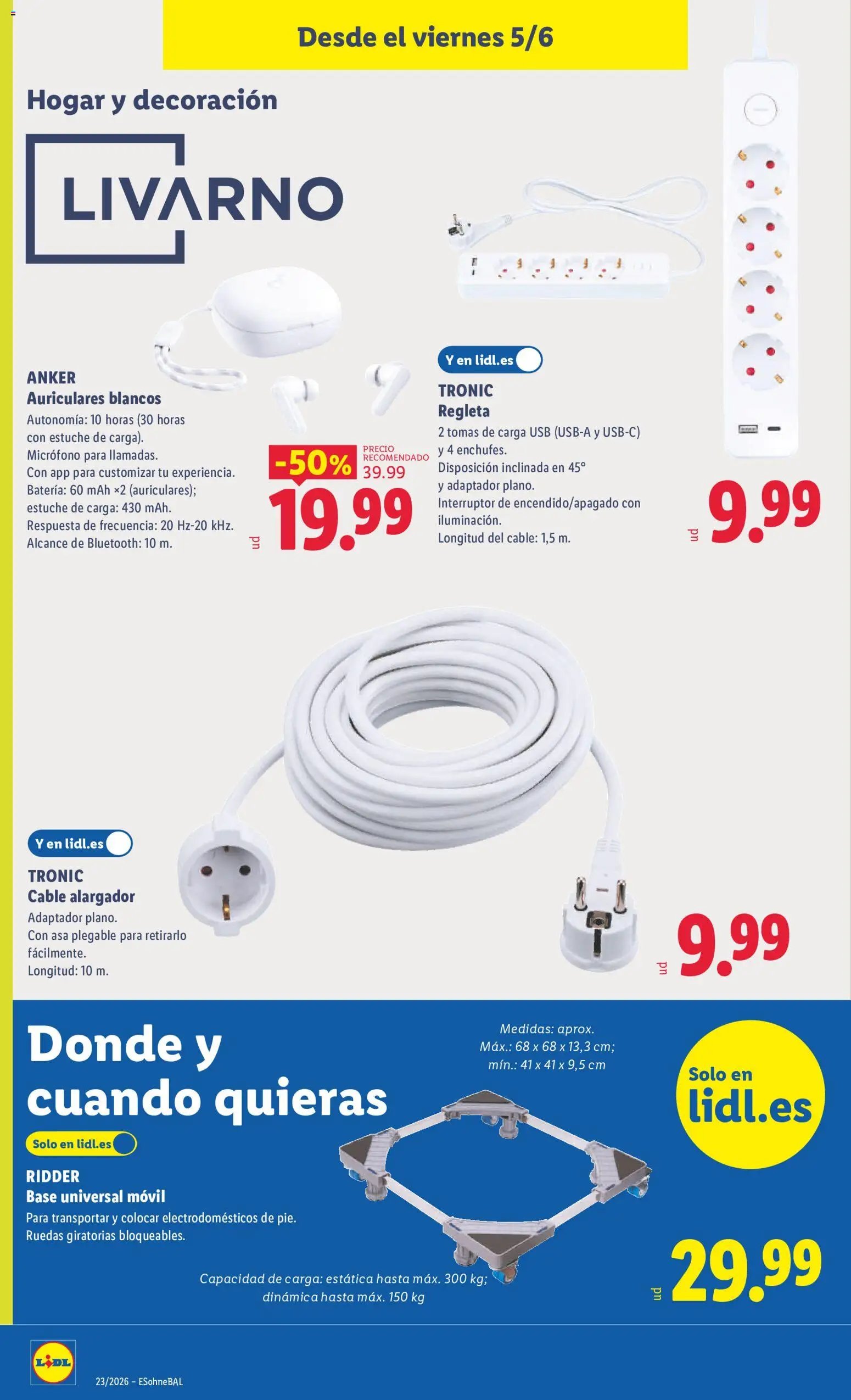 Lidl folleto de bazar