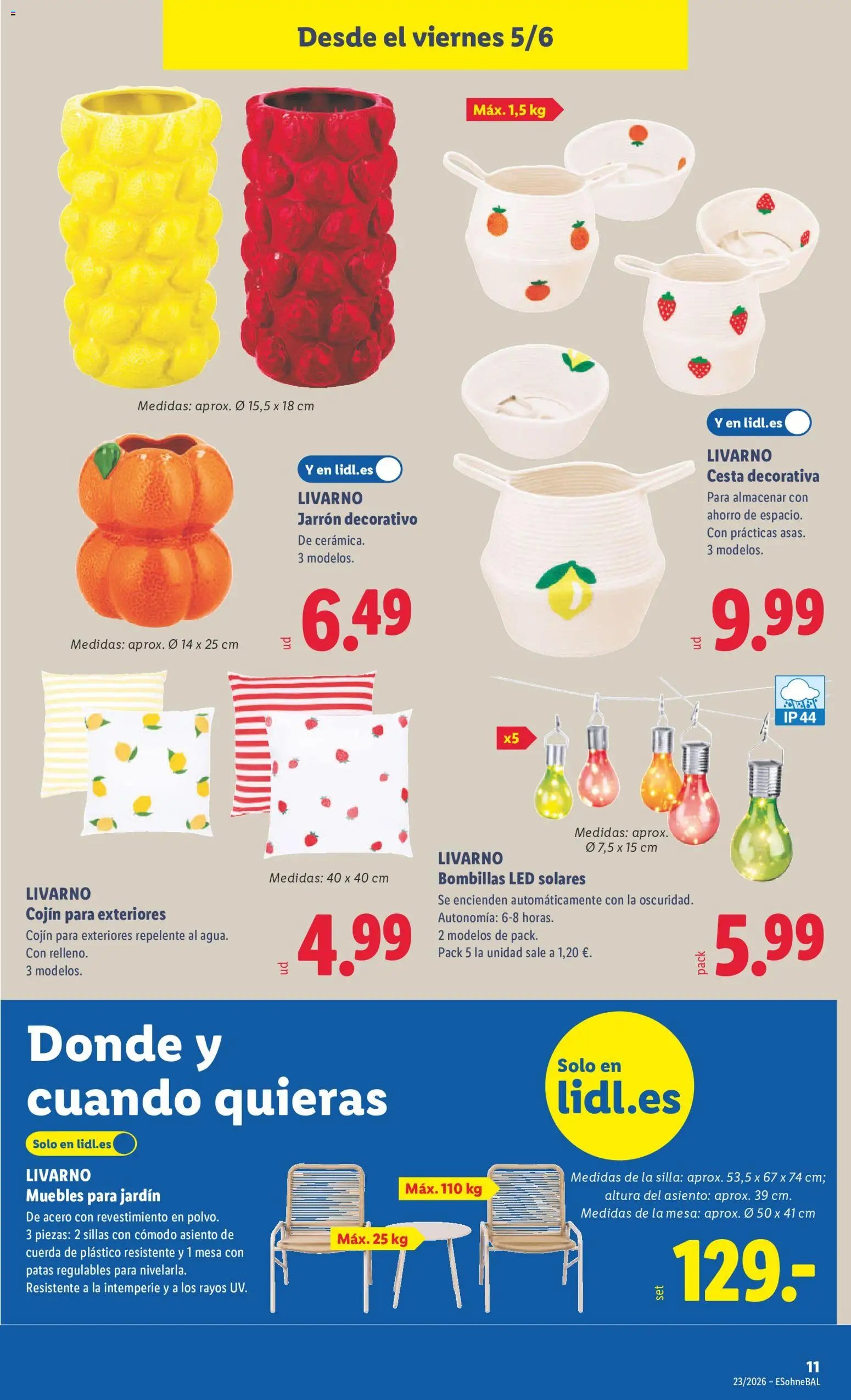 Lidl folleto de bazar