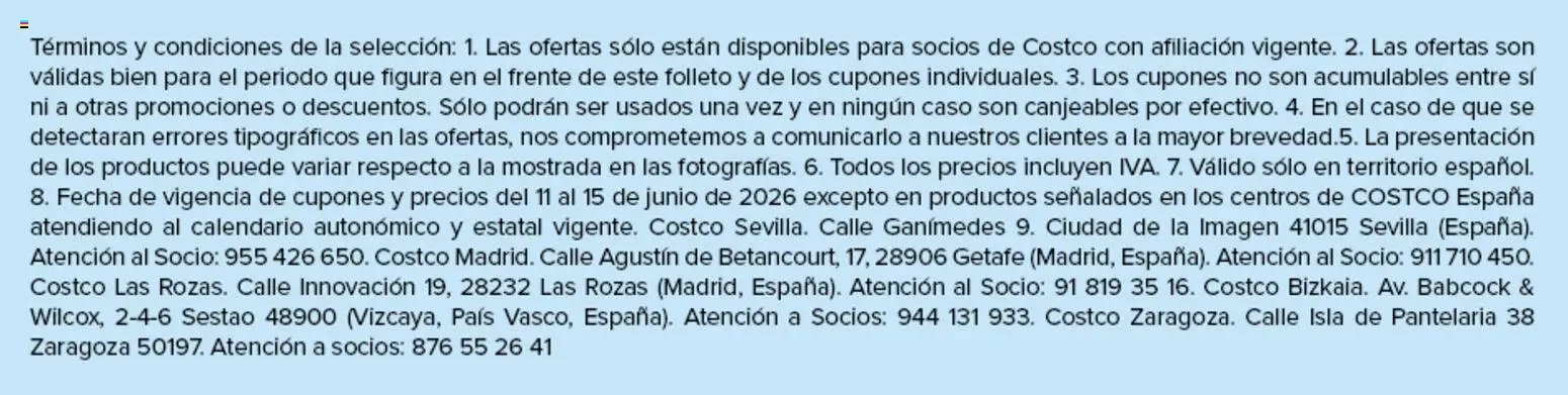 Costco catálogo