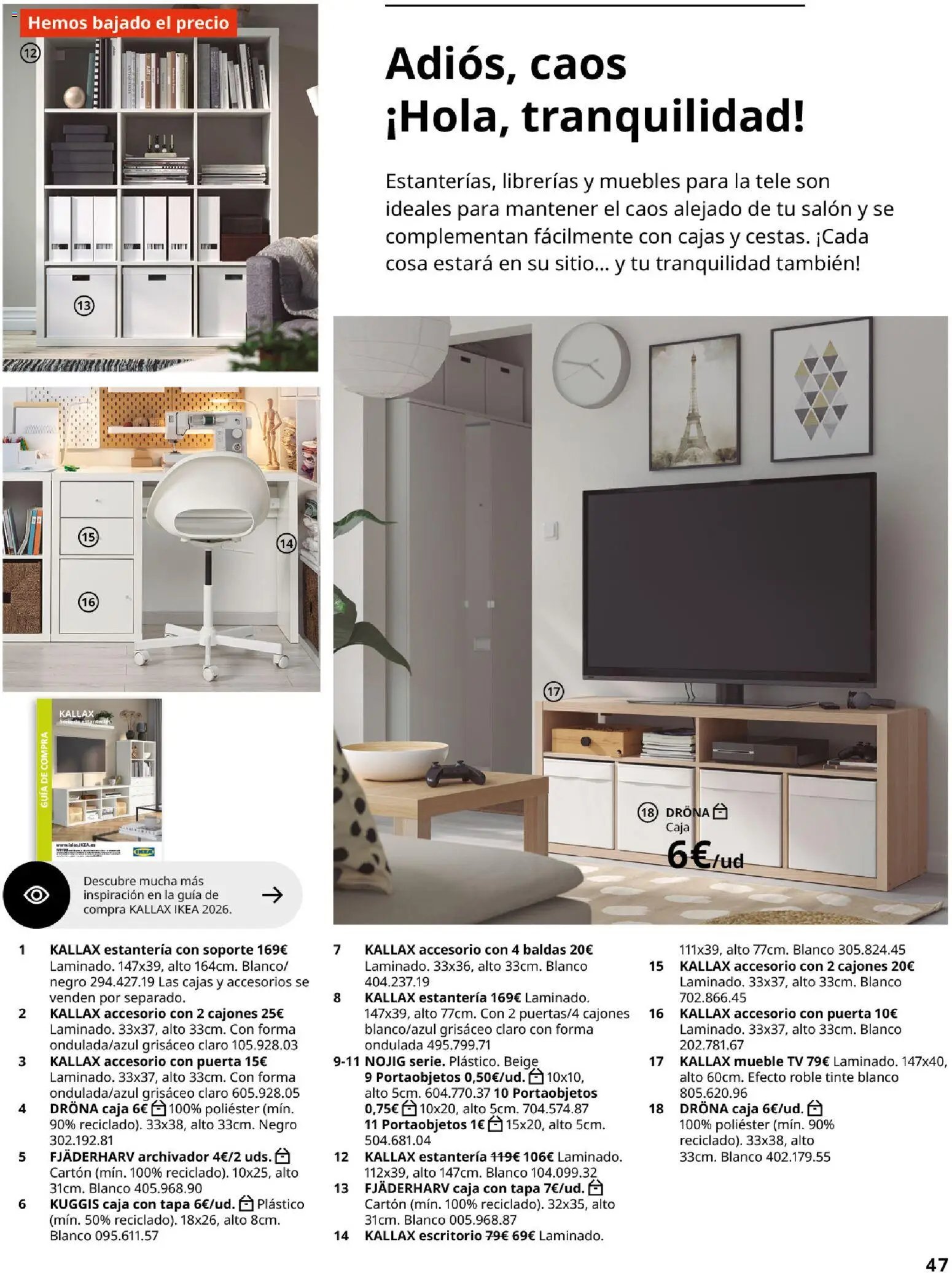 Catálogo IKEA Organización en el hogar