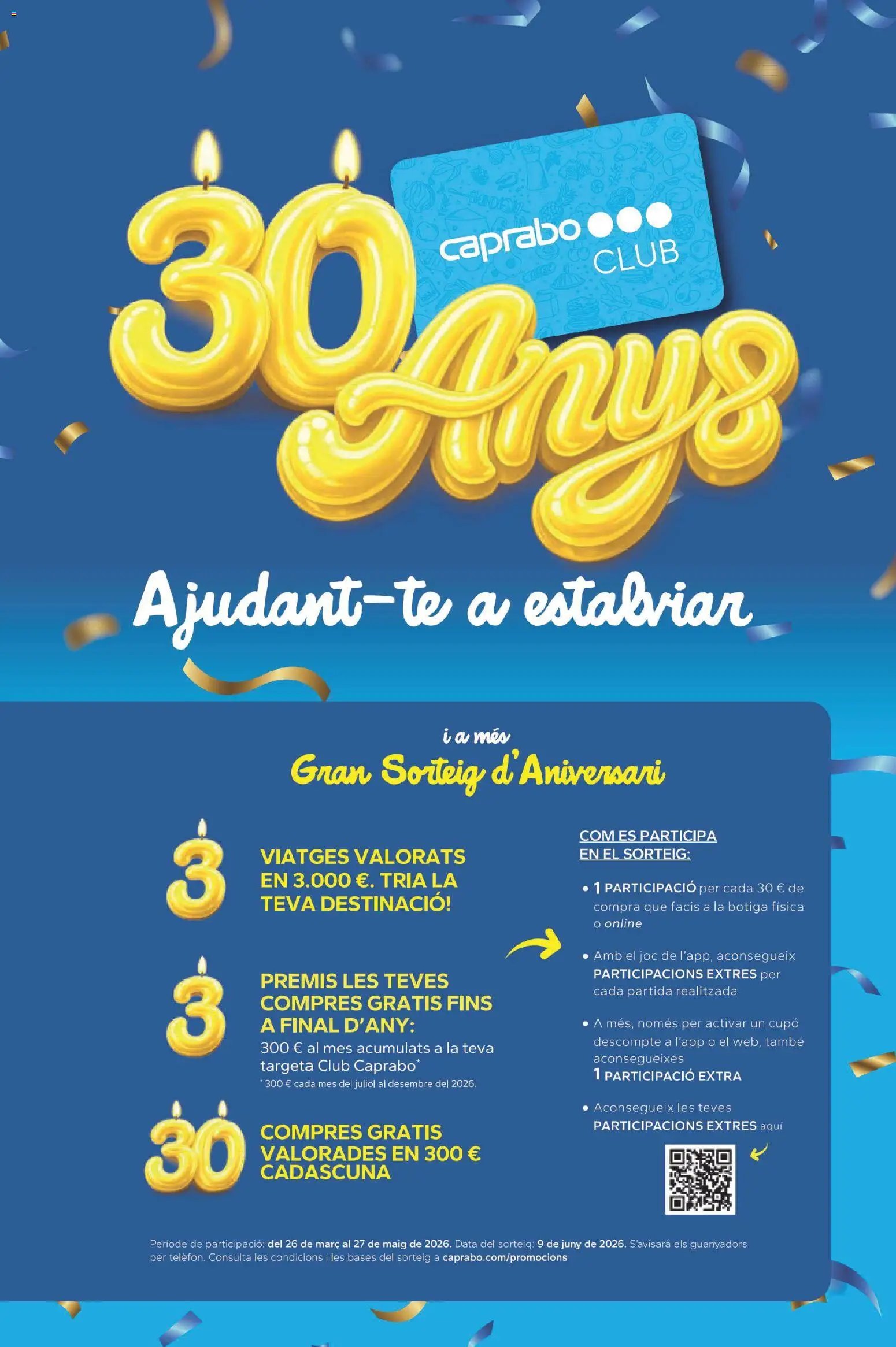 Caprabo folleto Club 30 anys