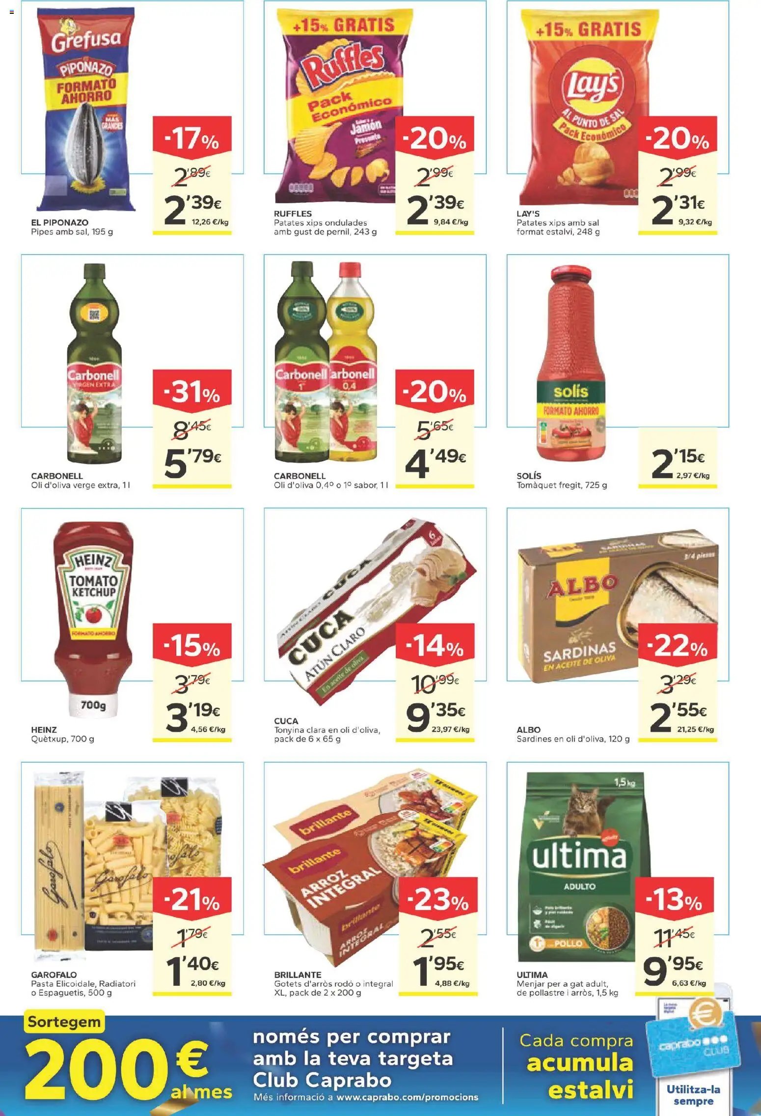 Caprabo folleto Club 30 anys