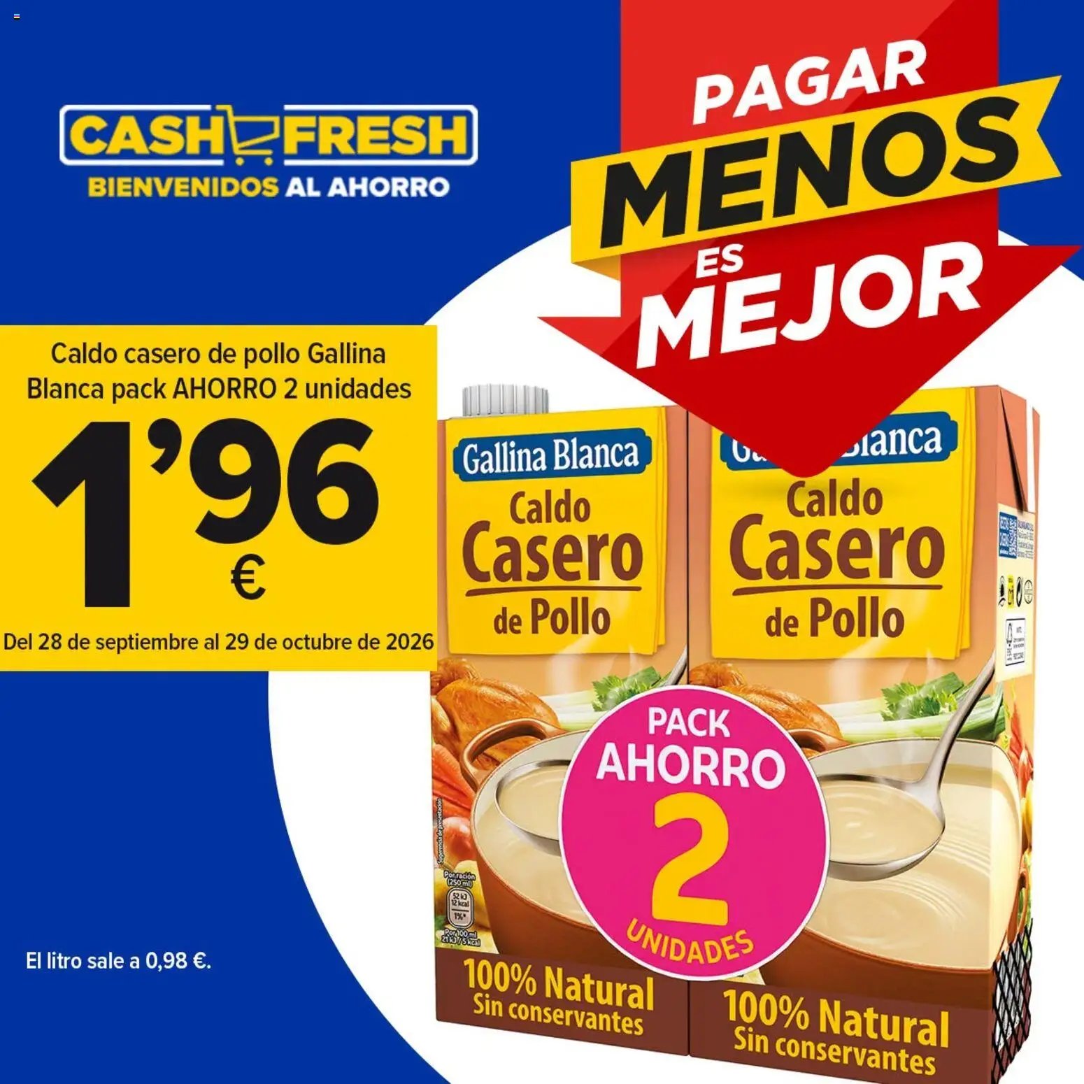 Cash Fresh Llévate tus productos favoritos en formato XL y paga mucho menos